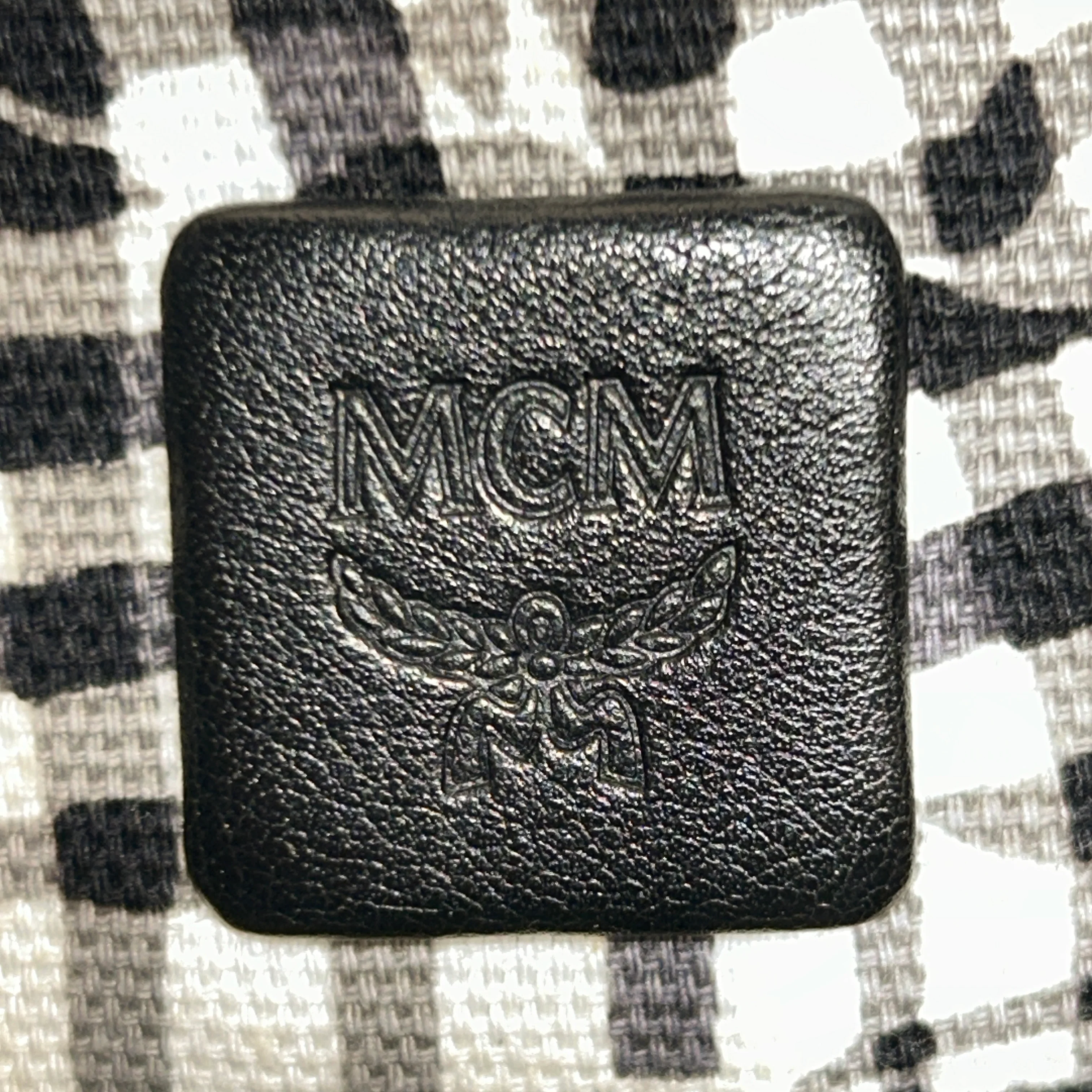 MCM/Tote Bag/Monogram/Leather/BLK/Reversible Totebag with Pouch