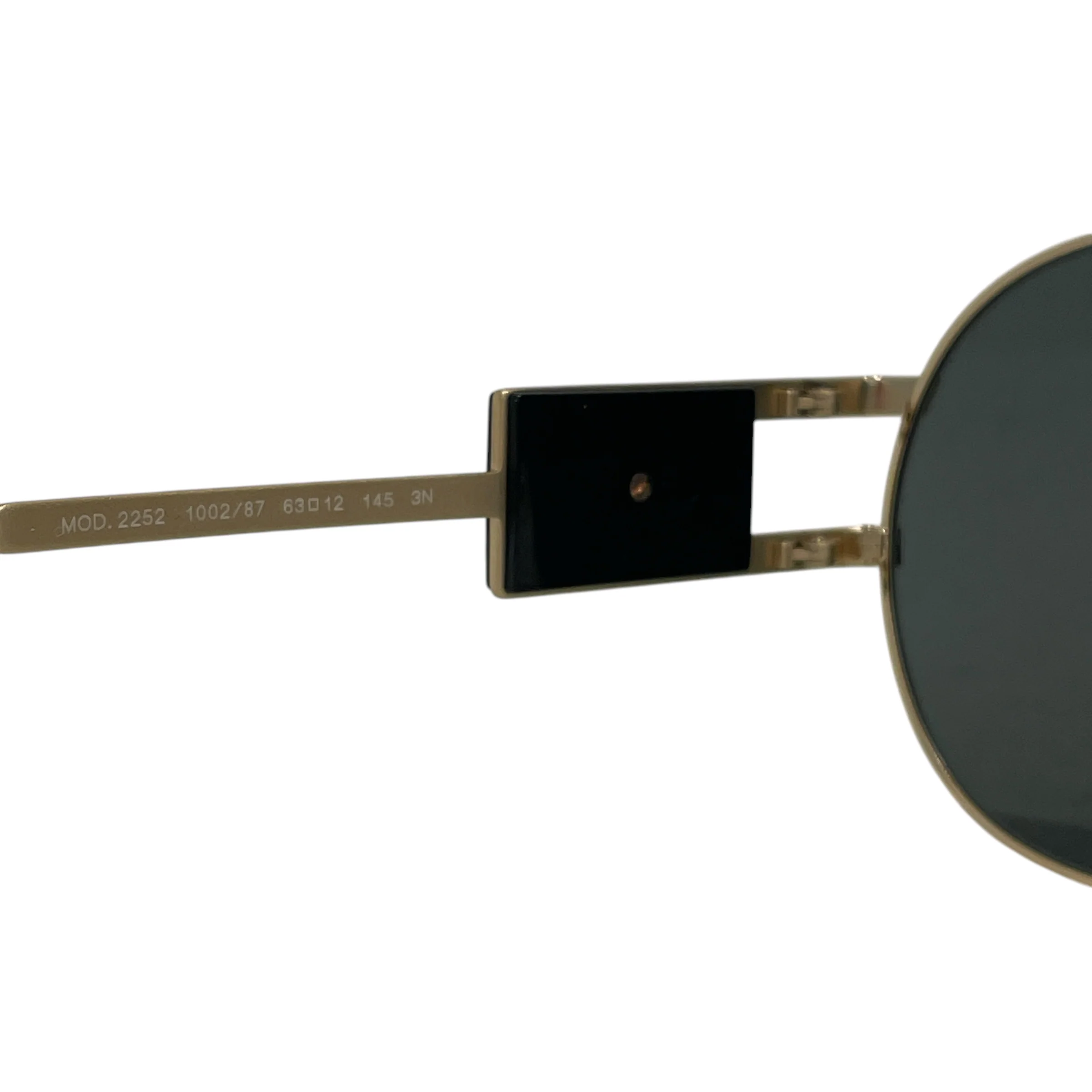 VERSACE/Sunglasses/Titanium/BLK/2252 - Gold Aviators