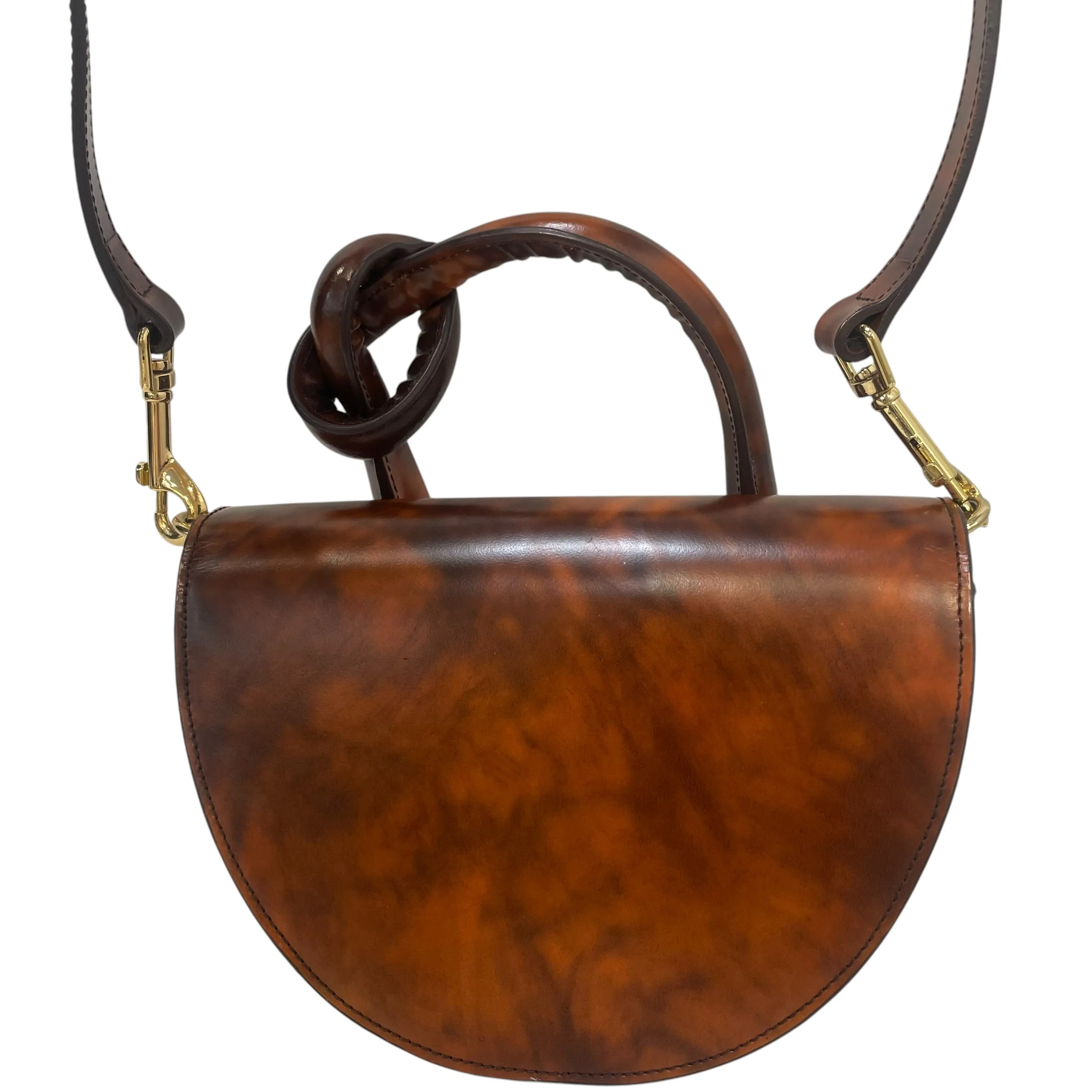 YUZEFI/Cross Body Bag/Graphic/Faux Leather/BRW/Dolores