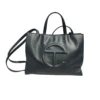 Telfar/Tote Bag/Faux Leather/BLK/SHMEDIUM SIZE
