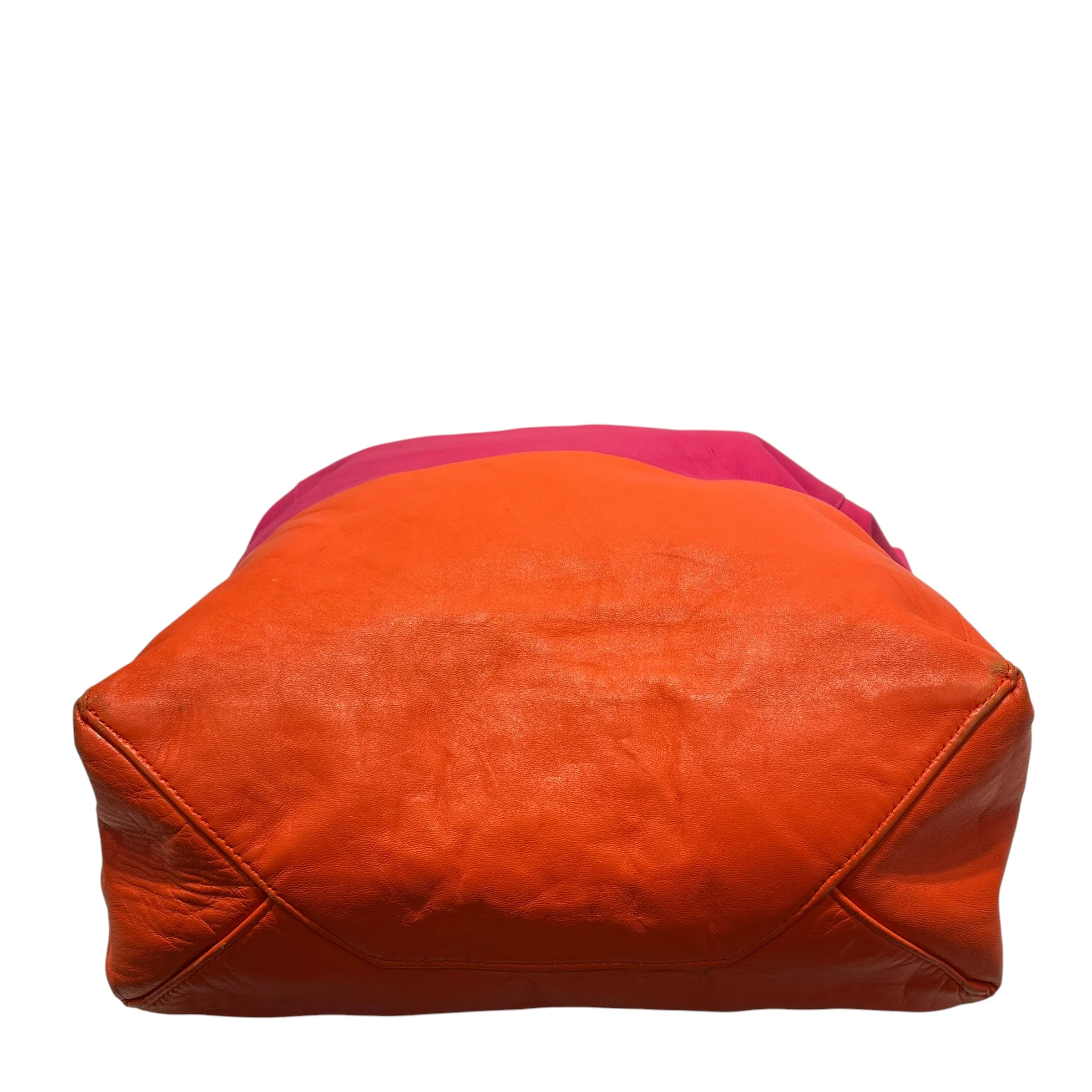 CELINE/Hand Bag/Leather/PNK/PINK ORANGE
