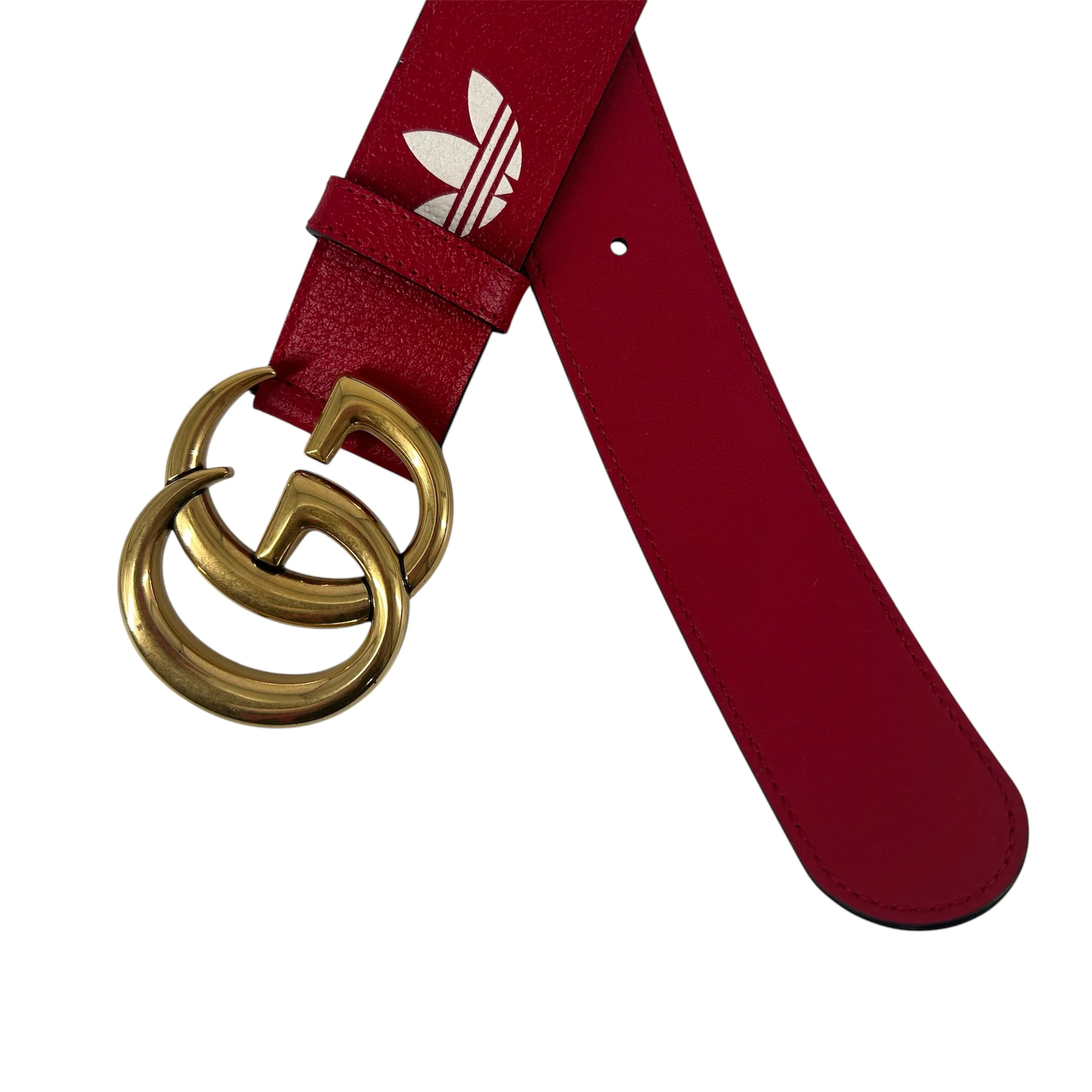 GUCCI/adidas/Belt/Leather/RED/406831 u4dat 85 34 525040