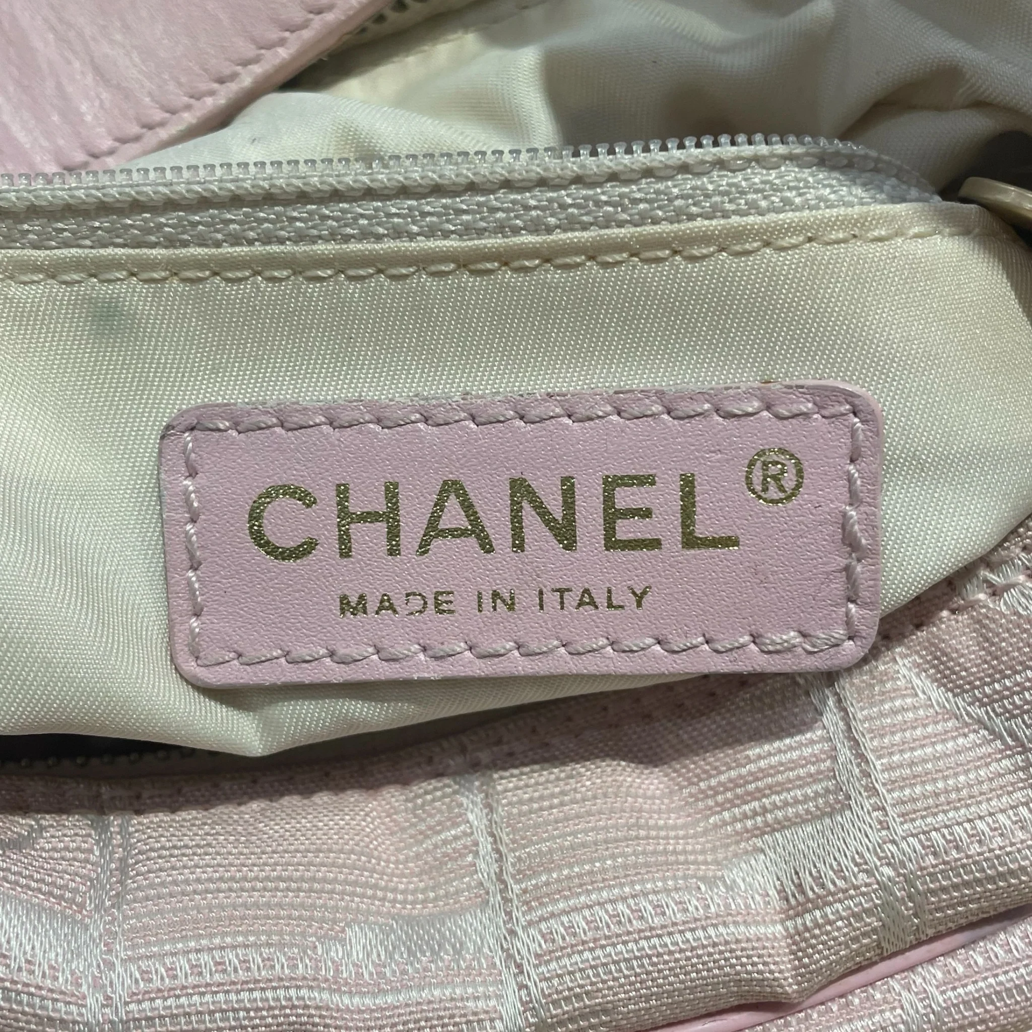 CHANEL/Tote Bag/Monogram/Nylon/PNK/TRAVEL LINGE HOBO