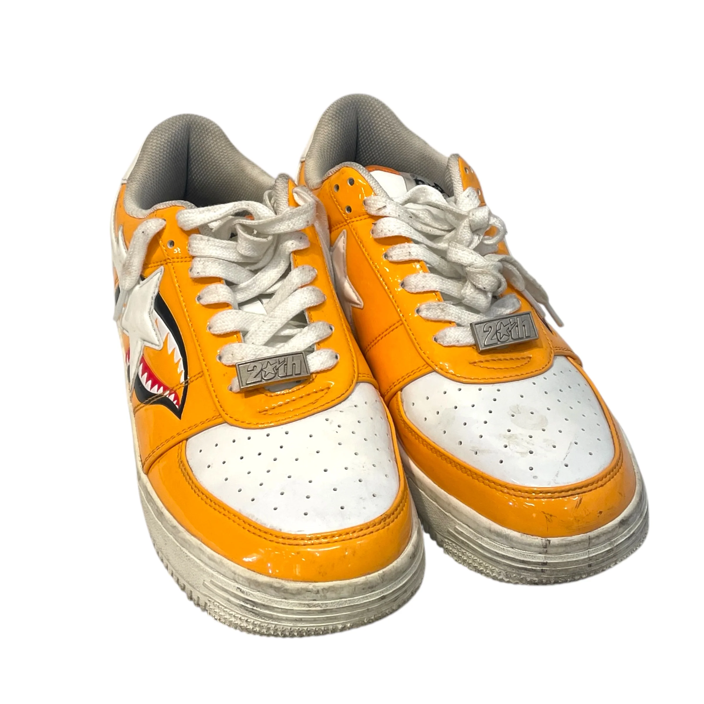 BAPE STA!/Low-Sneakers/US 9.5/Leather/ORN/