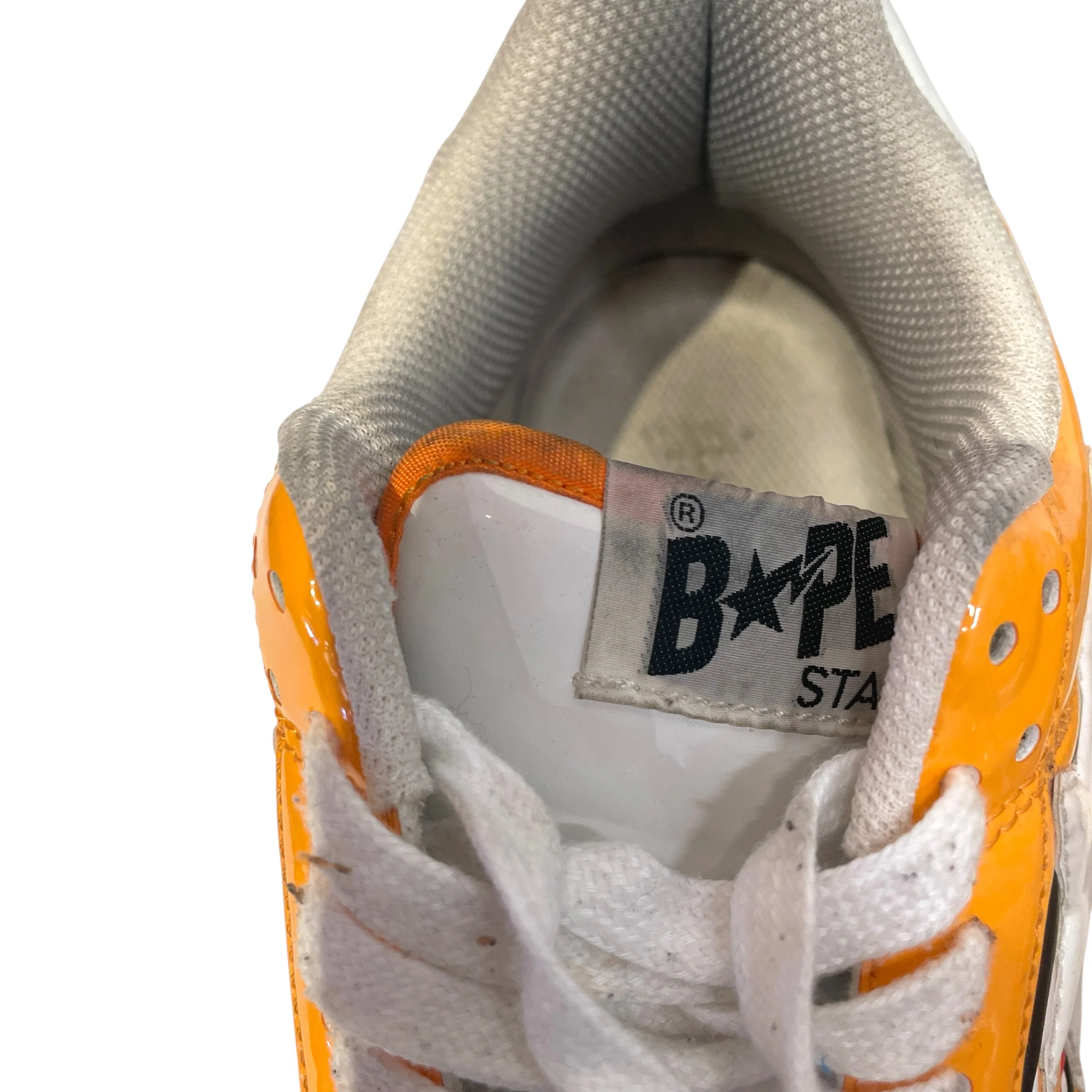 BAPE STA!/Low-Sneakers/US 9.5/Leather/ORN/
