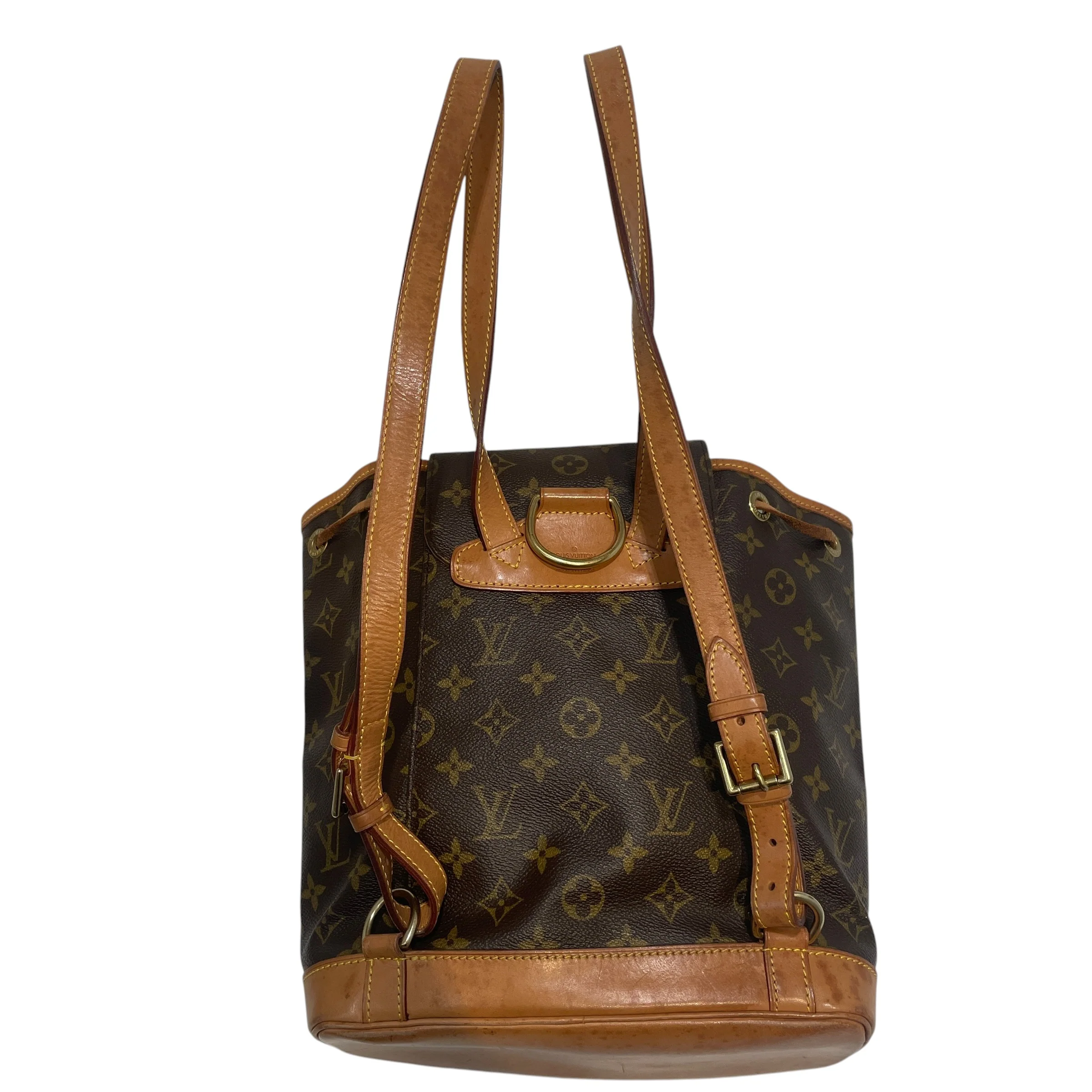 LOUIS VUITTON/Backpack/Monogram/Leather/BRW/Monogram Montsouris MM