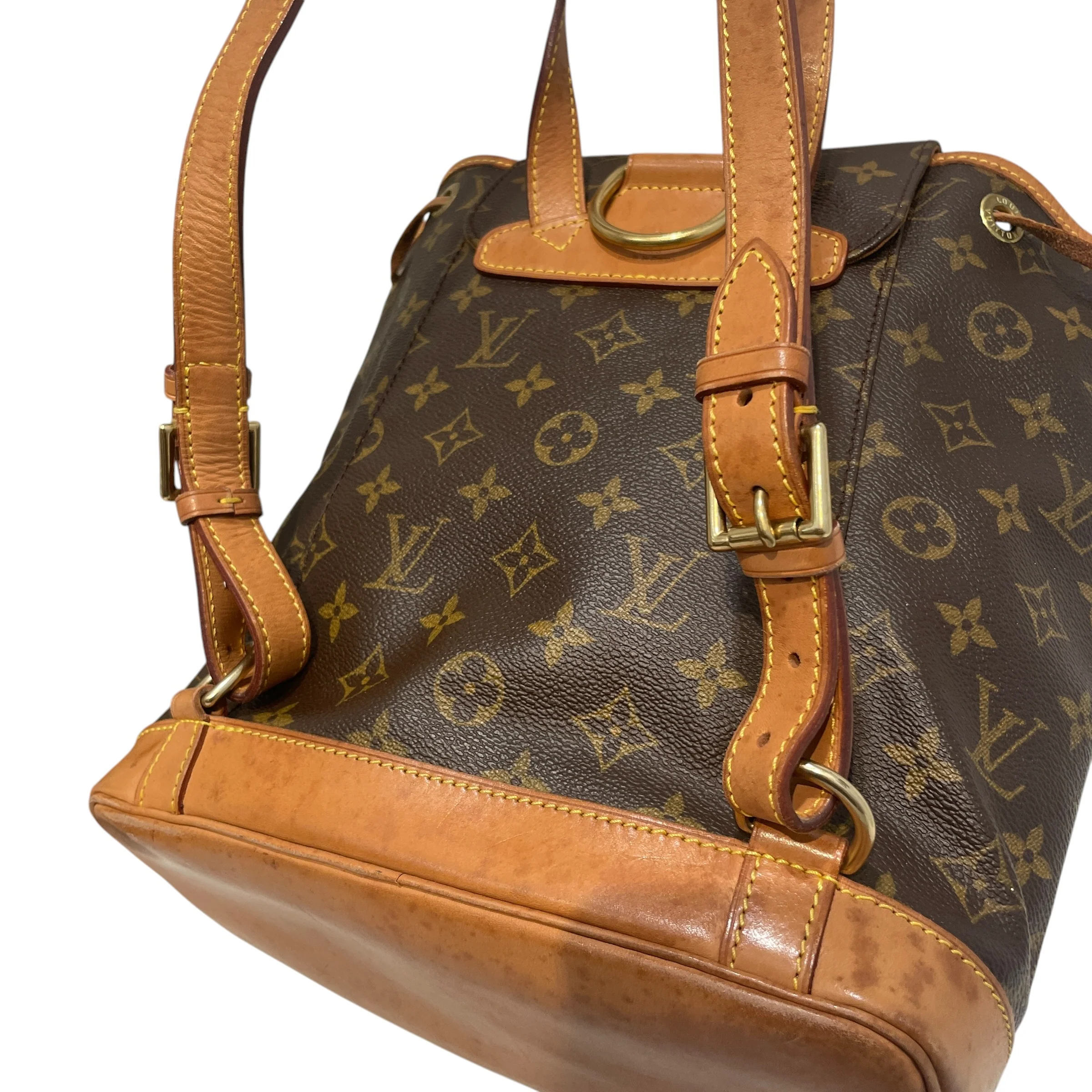 LOUIS VUITTON/Backpack/Monogram/Leather/BRW/Monogram Montsouris MM