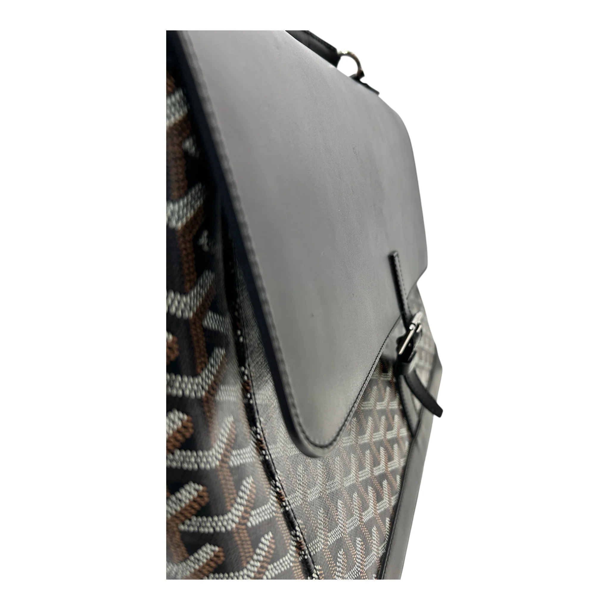 GOYARD/Briefcase/Monogram/BLK/goyardine buckle briefcase