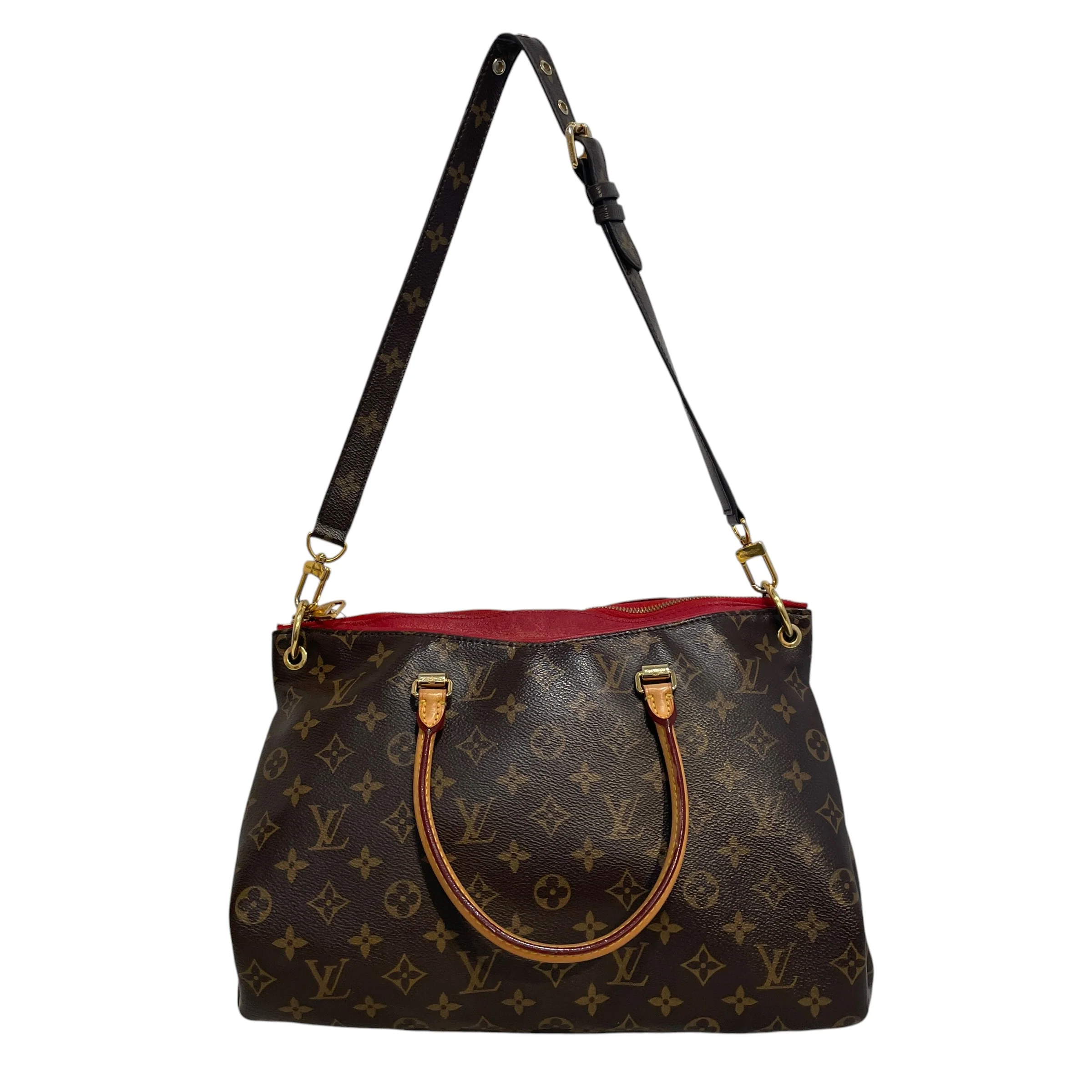 1799-louis-vuitton-hand-bag-monogram-leather-brw-monogram-pallas-mm-2-waybag-1.webp LOUIS VUITTON/Hand Bag/Monogram/Leather/BRW/Monogram Pallas MM 2 waybag