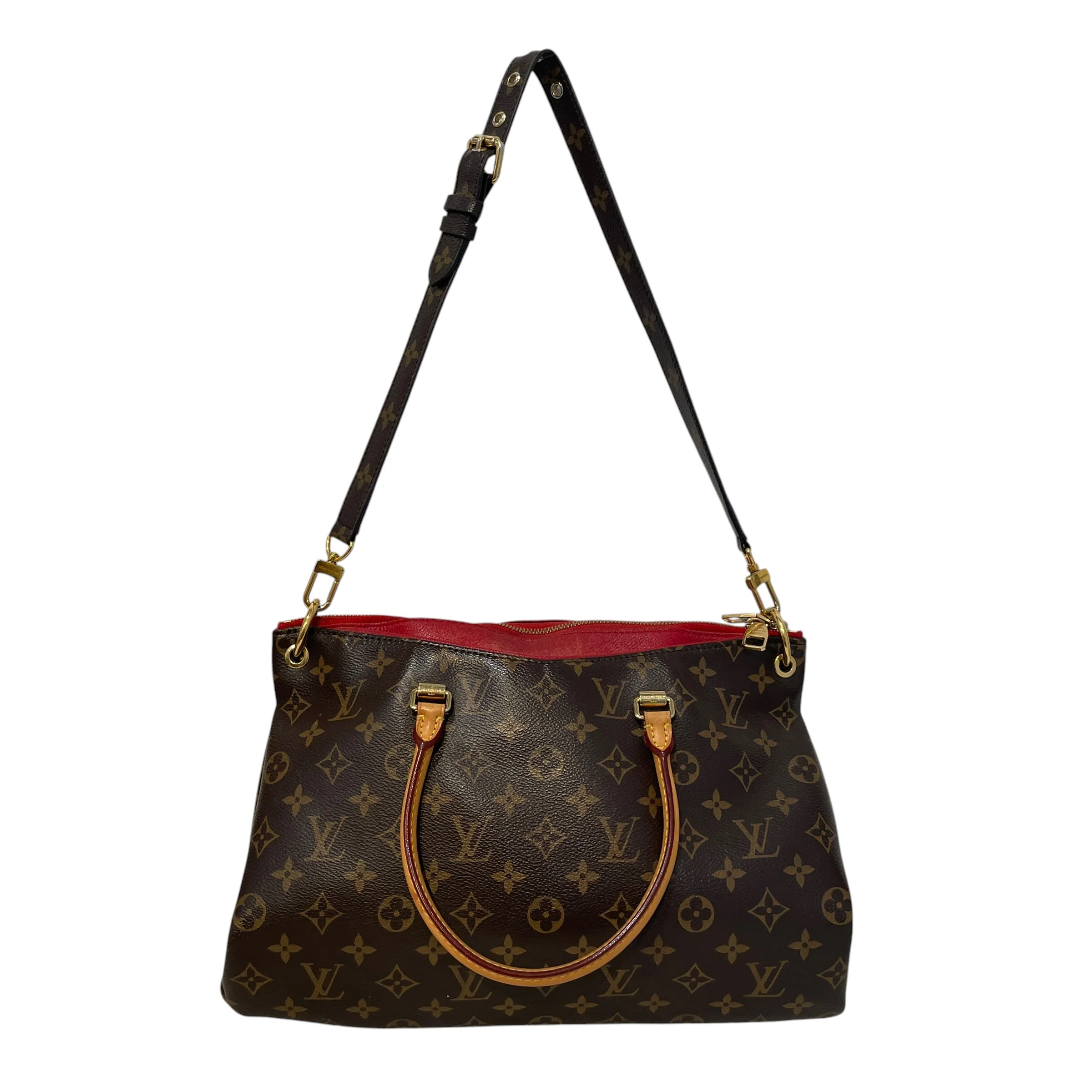 1799-louis-vuitton-hand-bag-monogram-leather-brw-monogram-pallas-mm-2-waybag-2.webp LOUIS VUITTON/Hand Bag/Monogram/Leather/BRW/Monogram Pallas MM 2 waybag