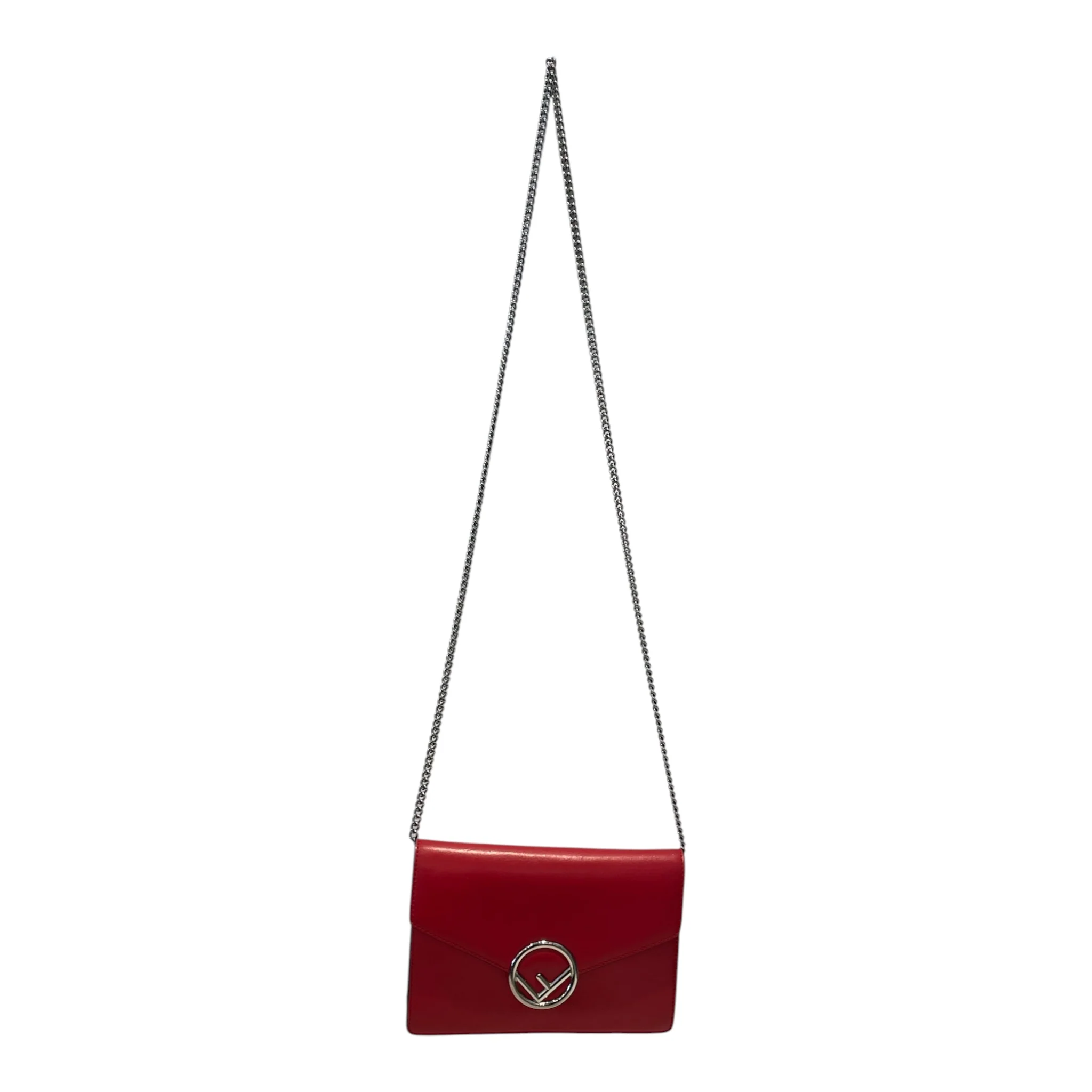 FENDI/Cross Body Bag/Leather/RED/Envelopre Wallet