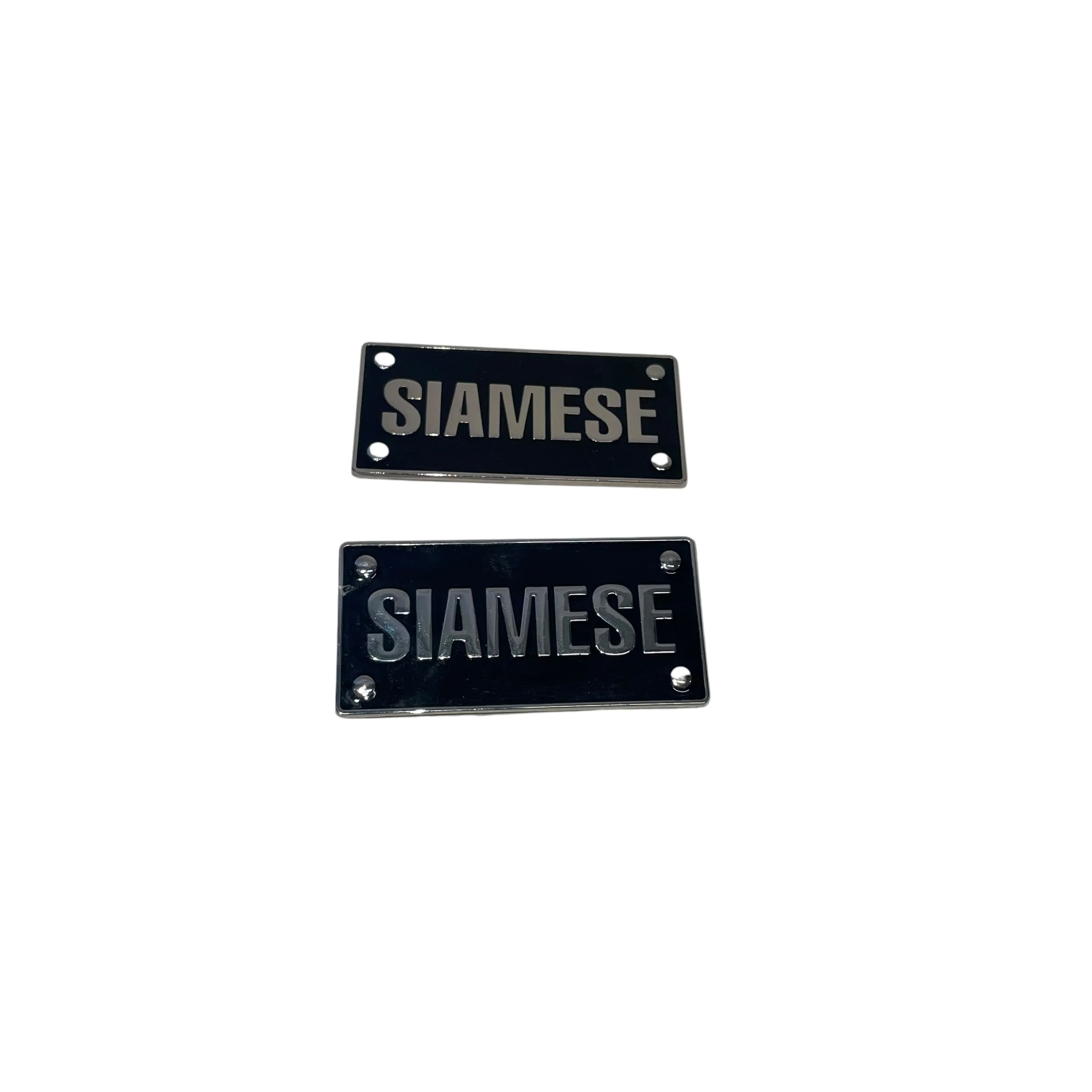 SIAMESE/Earrings/Leather/BLK/SIAMESE BLOCK