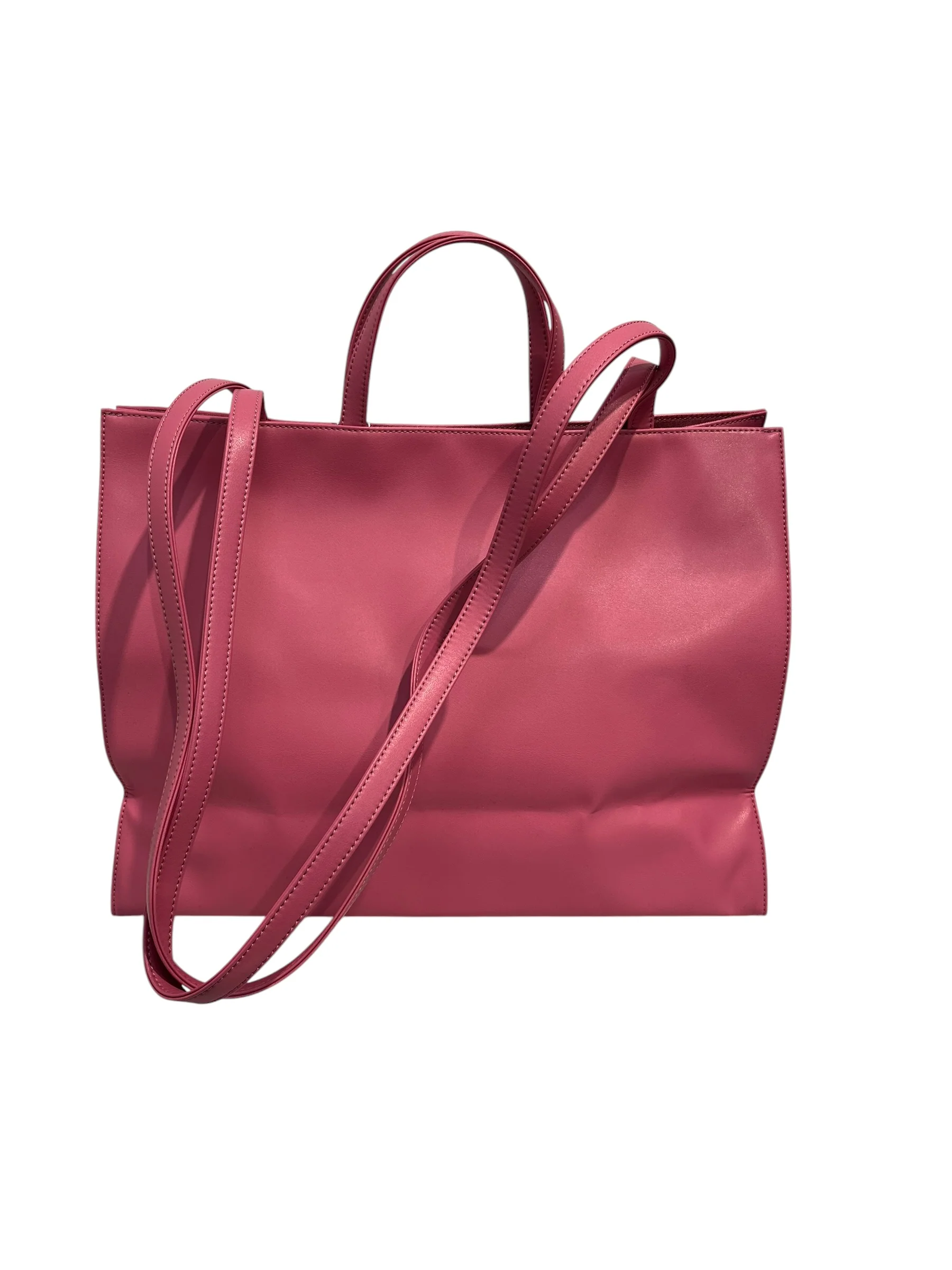 Telfar/Bag/Faux Leather/PNK/LARGE SHOPPER TOTE CORNED BEEF