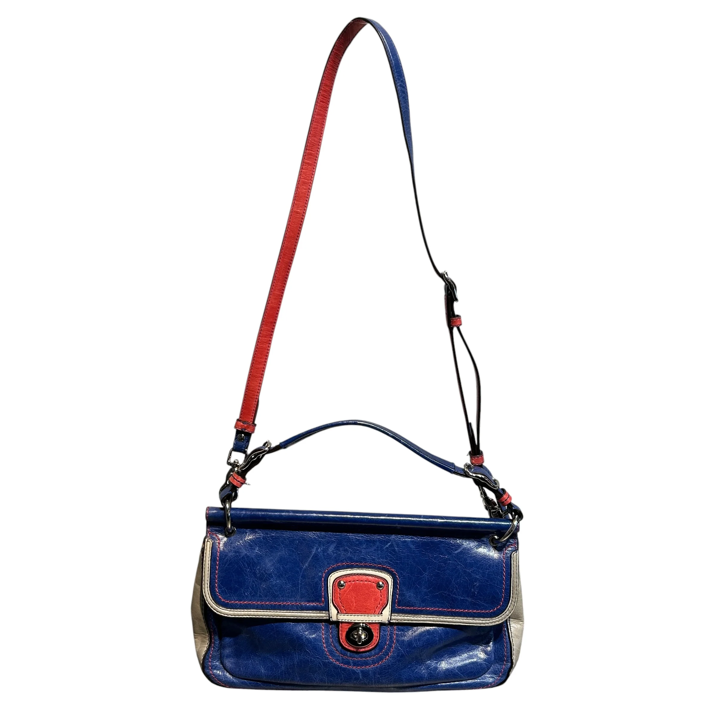COACH/Cross Body Bag/Leather/BLU/Pink Clutch