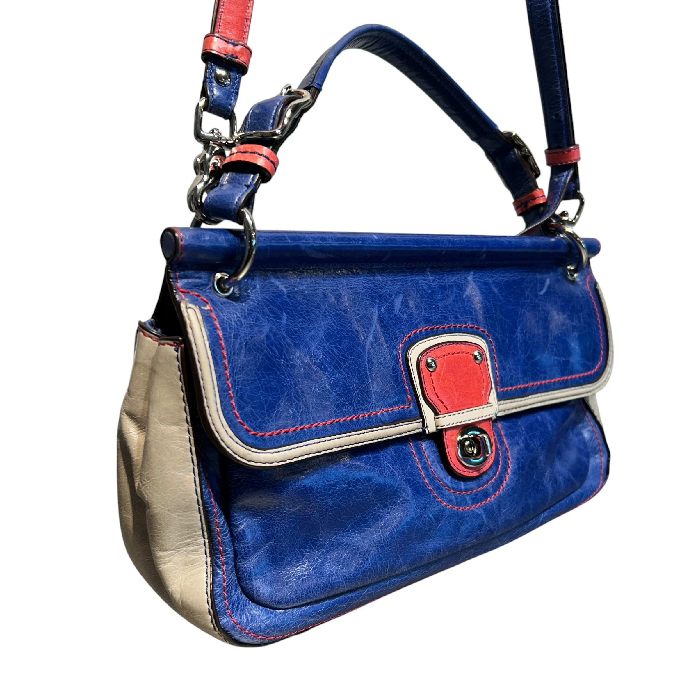 COACH/Cross Body Bag/Leather/BLU/Pink Clutch