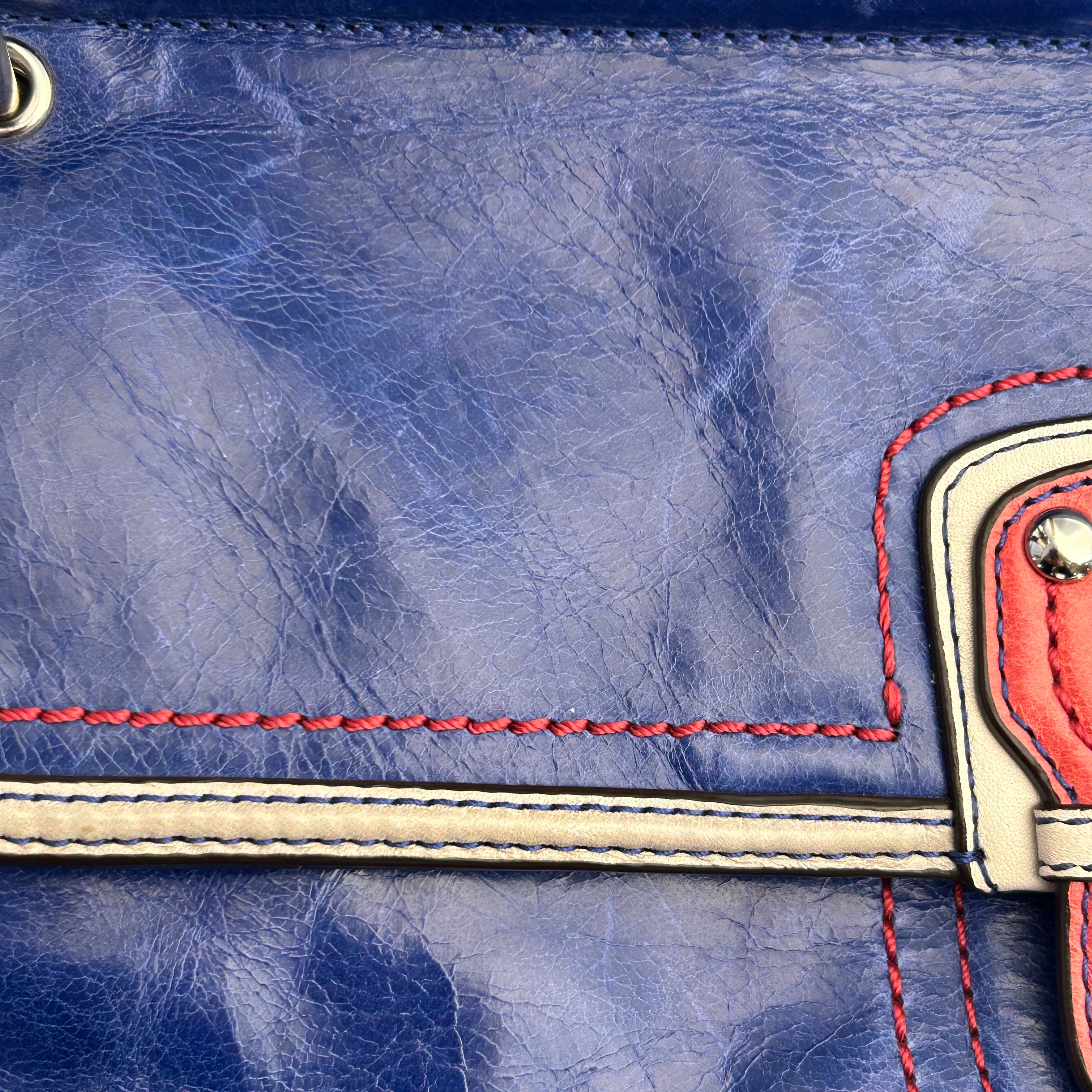 COACH/Cross Body Bag/Leather/BLU/Pink Clutch