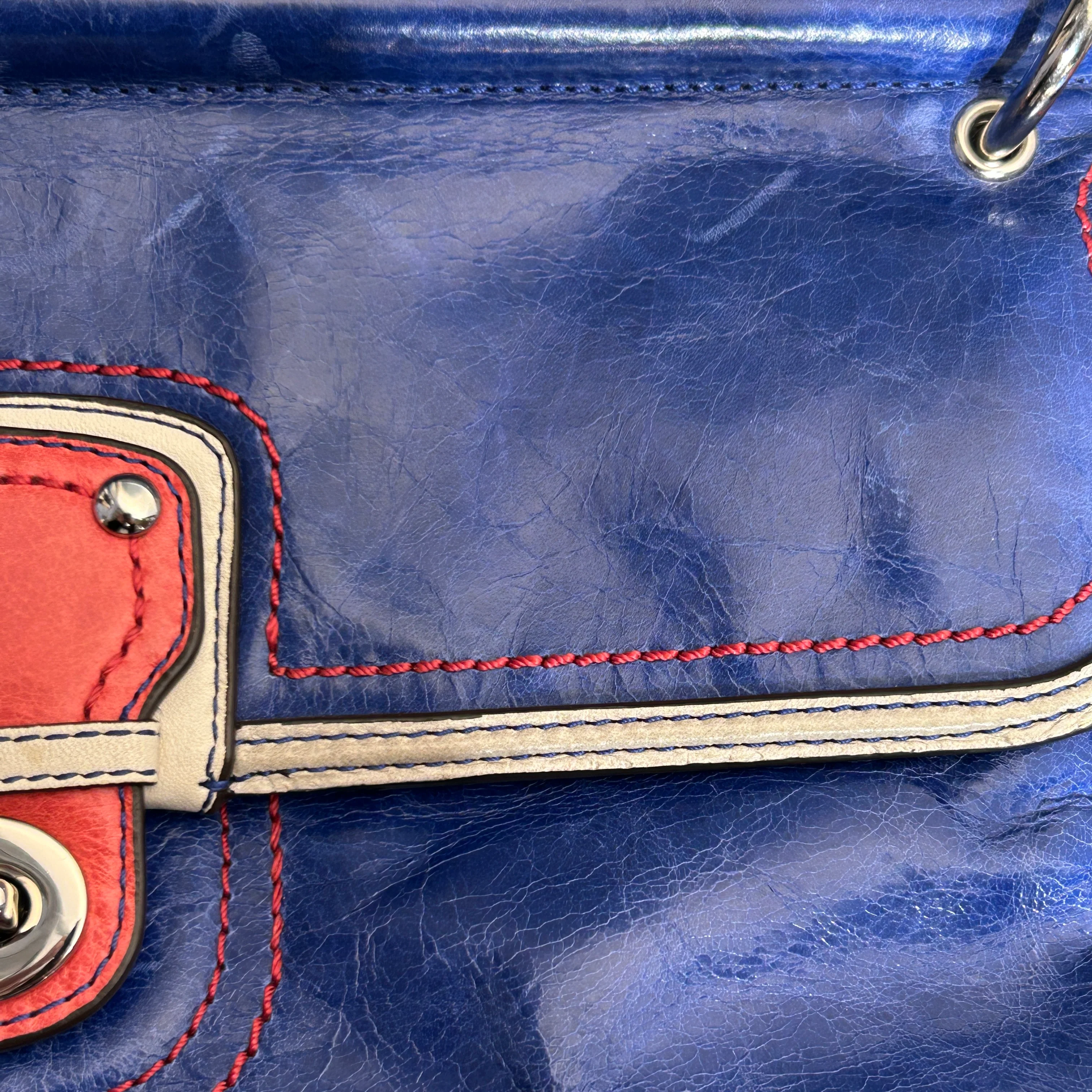 COACH/Cross Body Bag/Leather/BLU/Pink Clutch