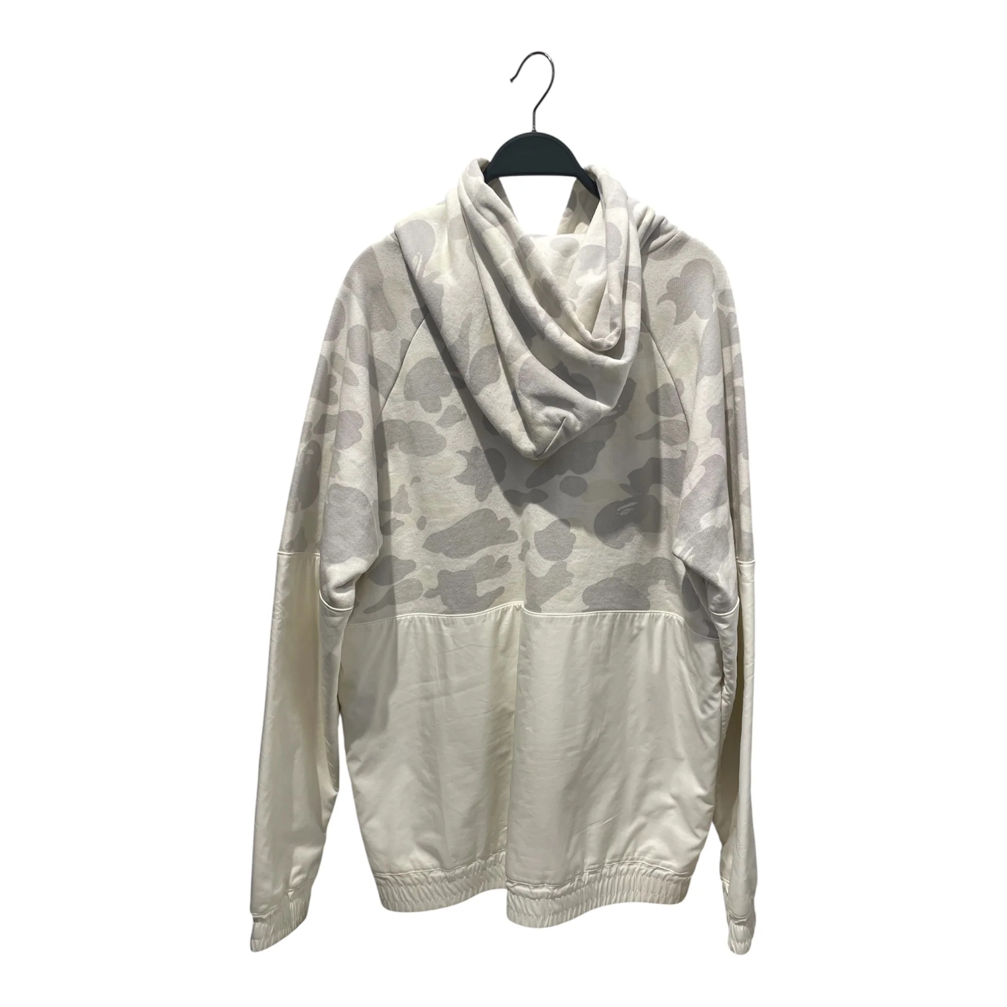 A BATHING APE/Hoodie/L/Camouflage/Cotton/WHT/GLOW IN THE DARK CAMO