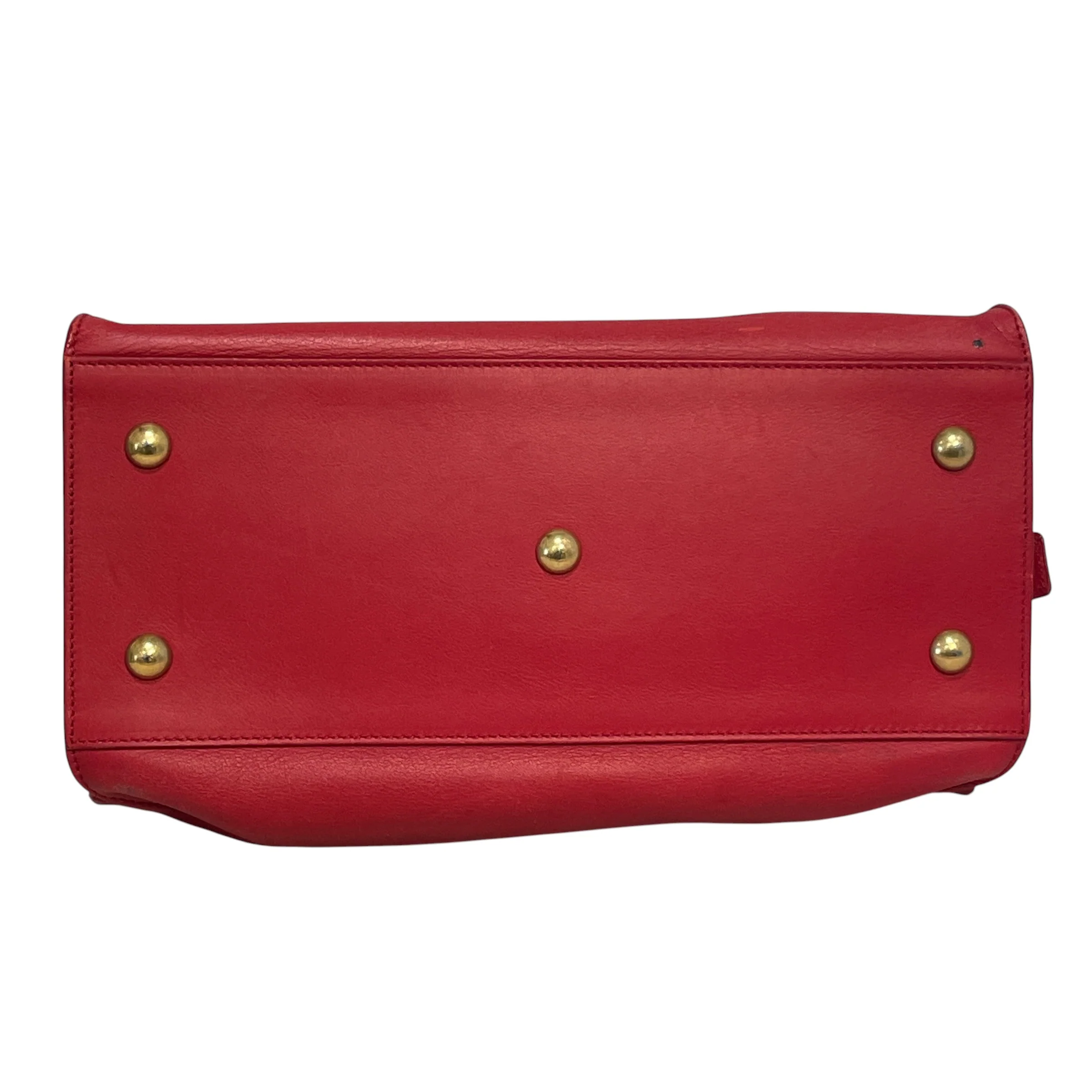 YVES SAINT LAURENT/Hand Bag/Leather/RED/Y Cabas Small