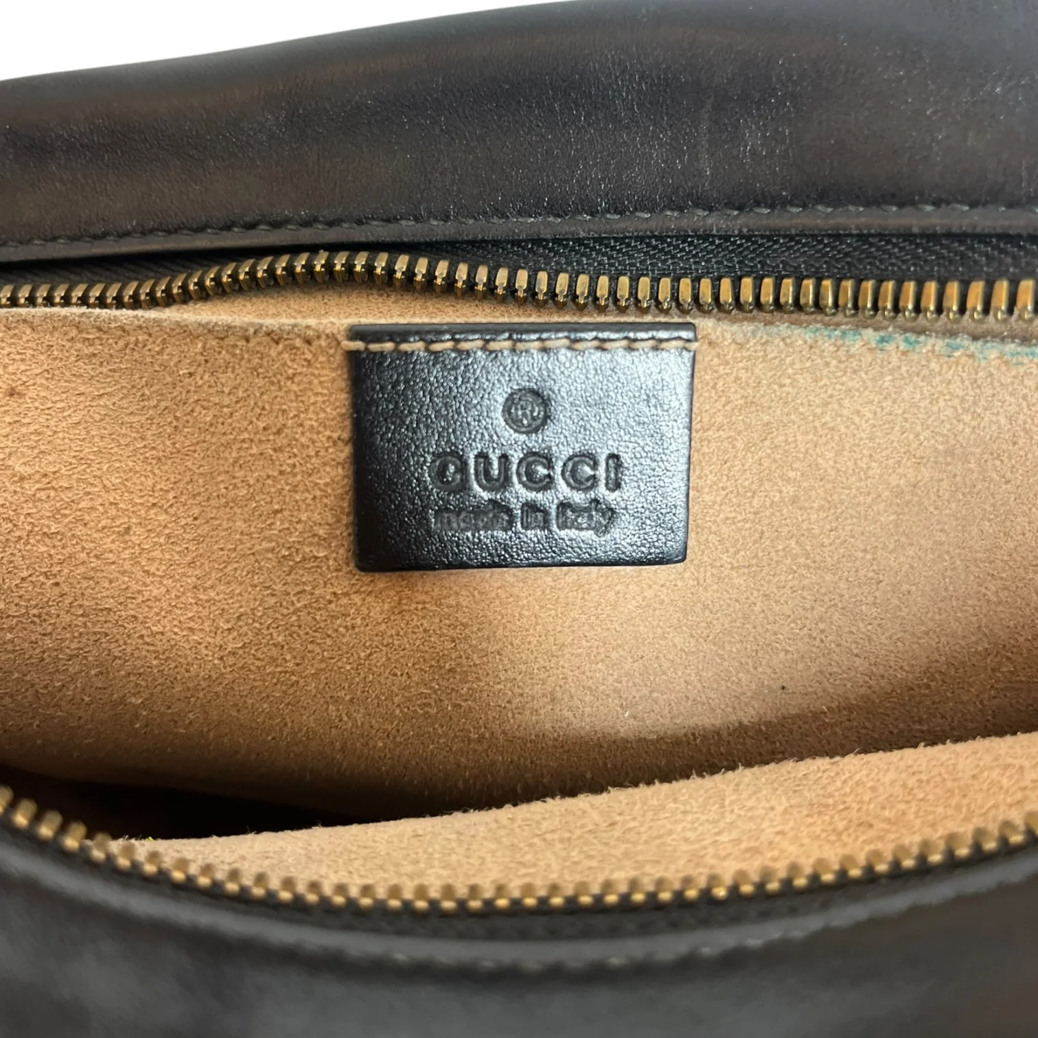 GUCCI/Cross Body Bag/Leather/BLK/Marmont Camera