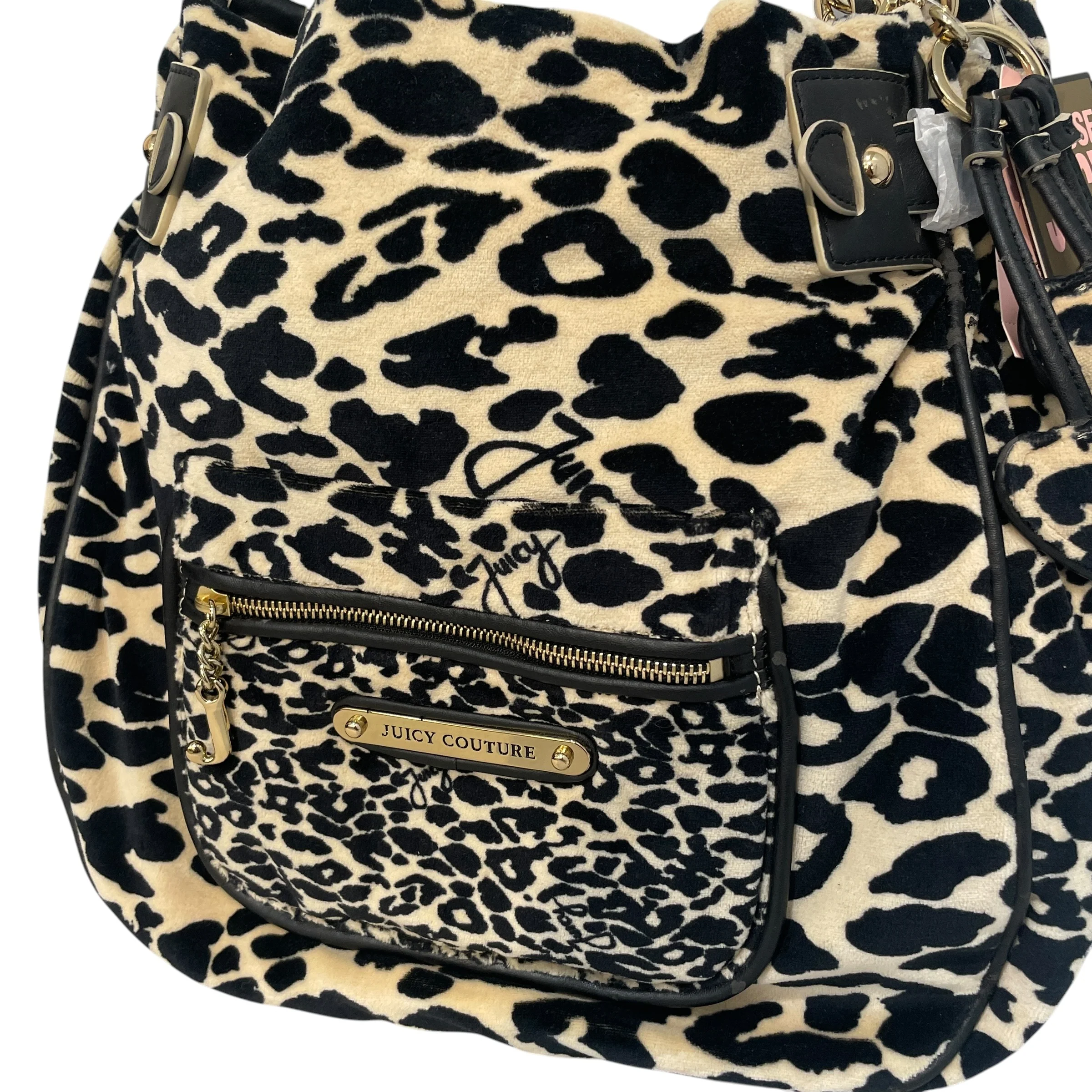 JUICY COUTURE/Hand Bag/Leopard/Cotton/BEG/2010 Leopard
