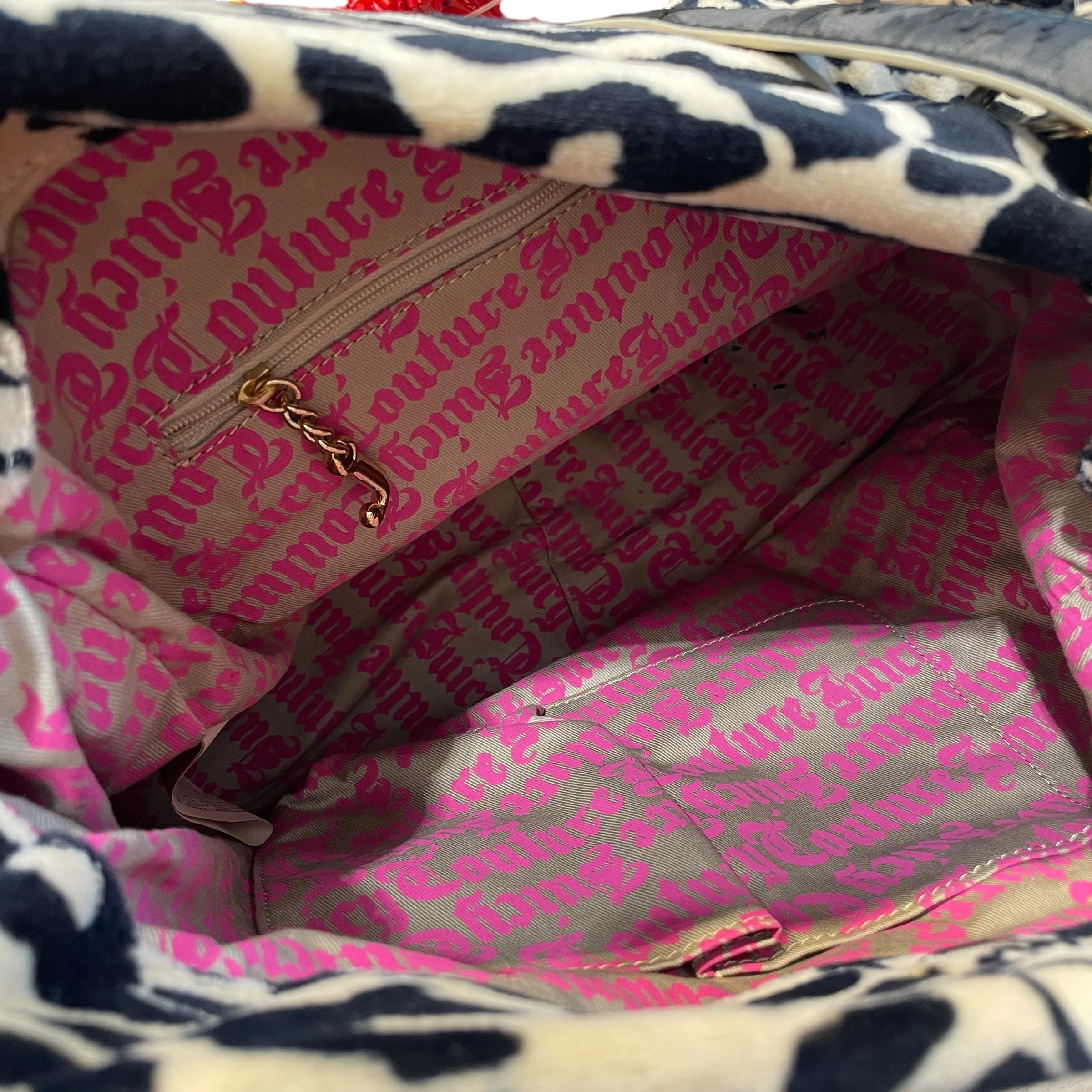 JUICY COUTURE/Hand Bag/Leopard/Cotton/BEG/2010 Leopard