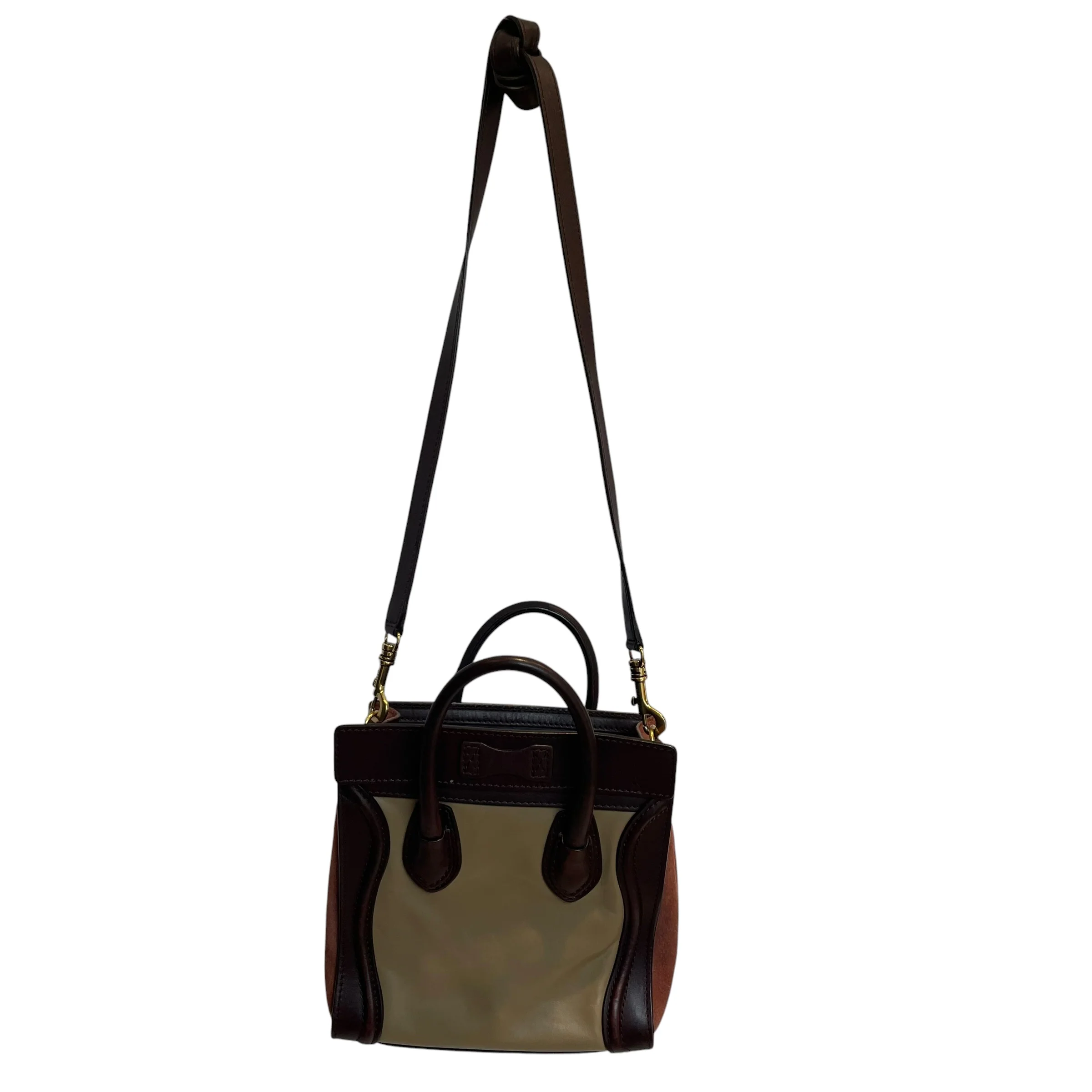 1838-celine-hand-bag-suede-brw-tri-colour-luggage-micro-2.webp CELINE/Hand Bag/Suede/BRW/TRI COLOUR LUGGAGE MICRO