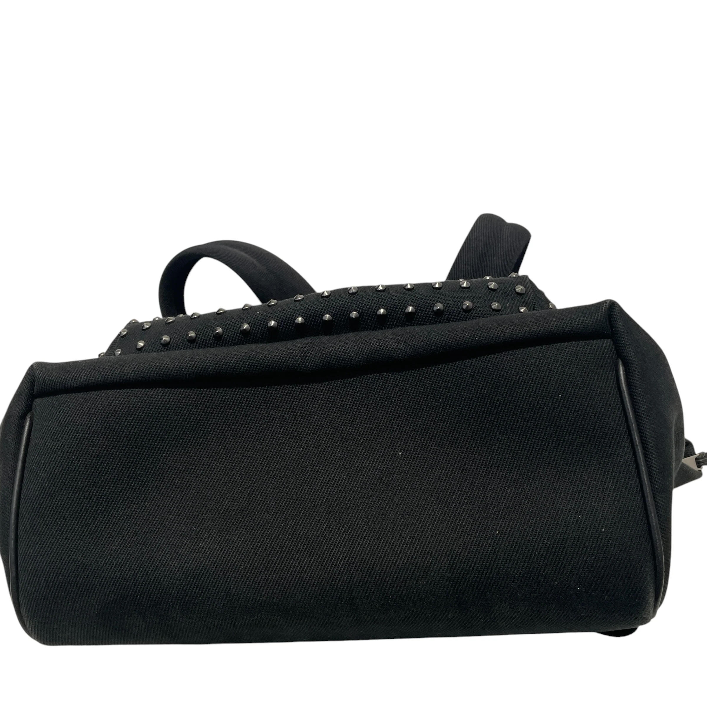 SAINT LAURENT/Backpack/Cotton/BLK/STUDDS