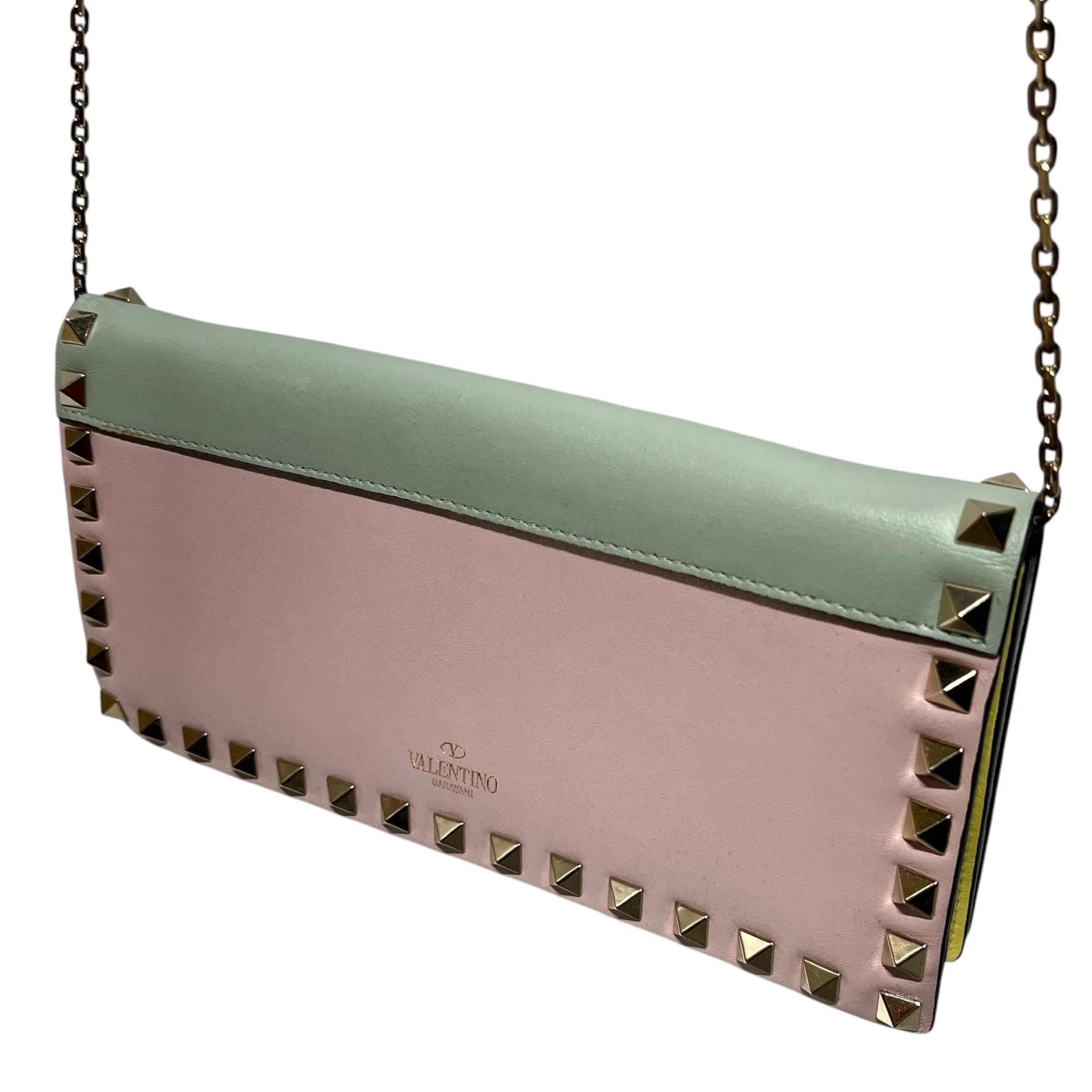 VALENTINO/Cross Body Bag/Leather/MLT/ROCKSTUD CLUTCH
