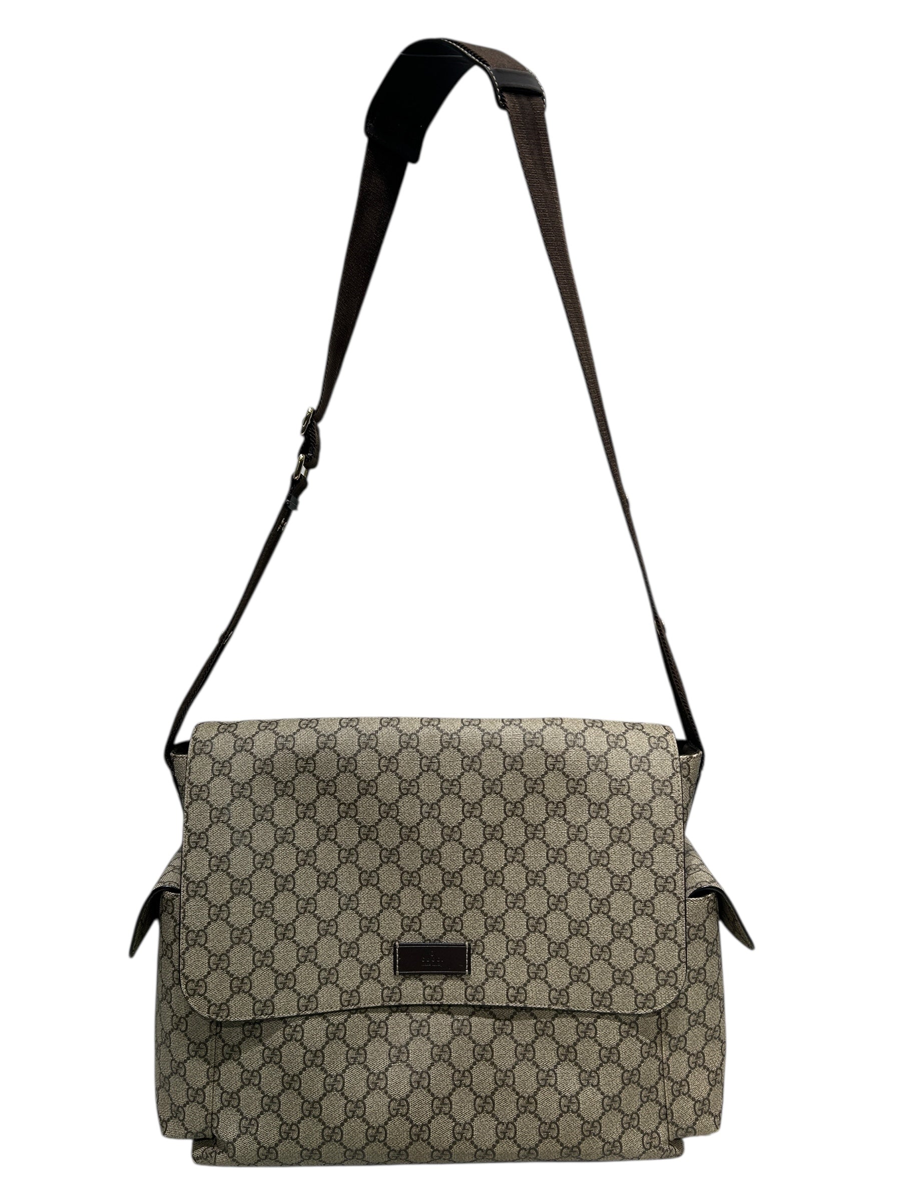 GUCCI/Bag/Monogram/Leather/BRW/SUPREME DIAPER BAG