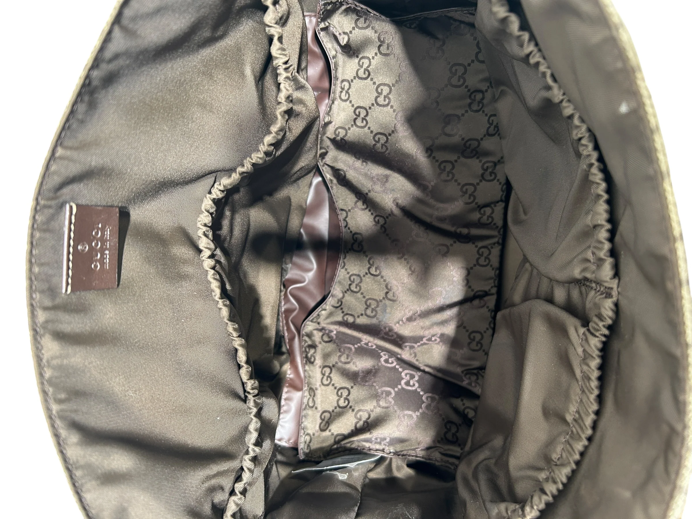 GUCCI/Bag/Monogram/Leather/BRW/SUPREME DIAPER BAG
