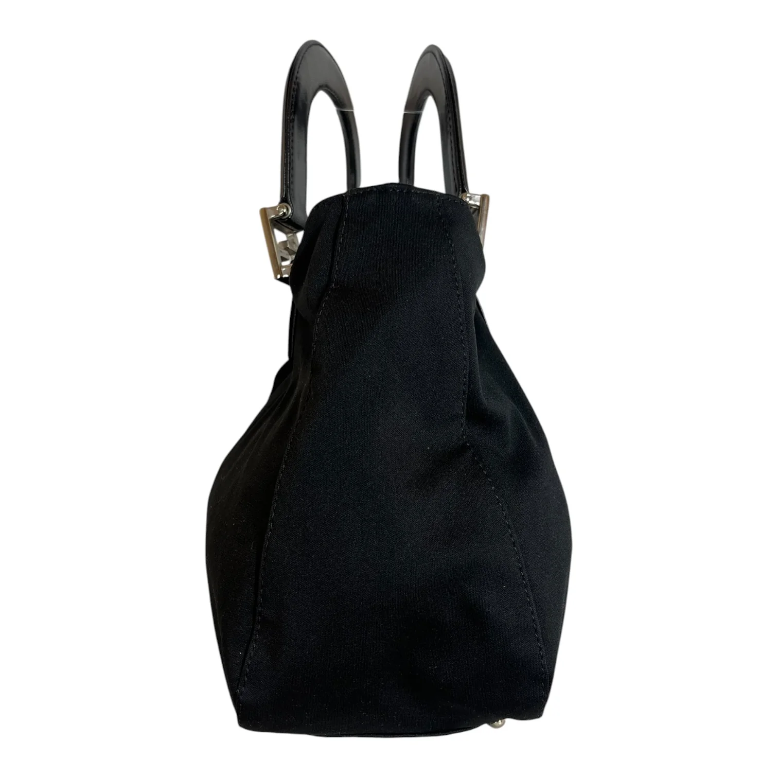 FENDI/Hand Bag/Cotton/BLK/top handle