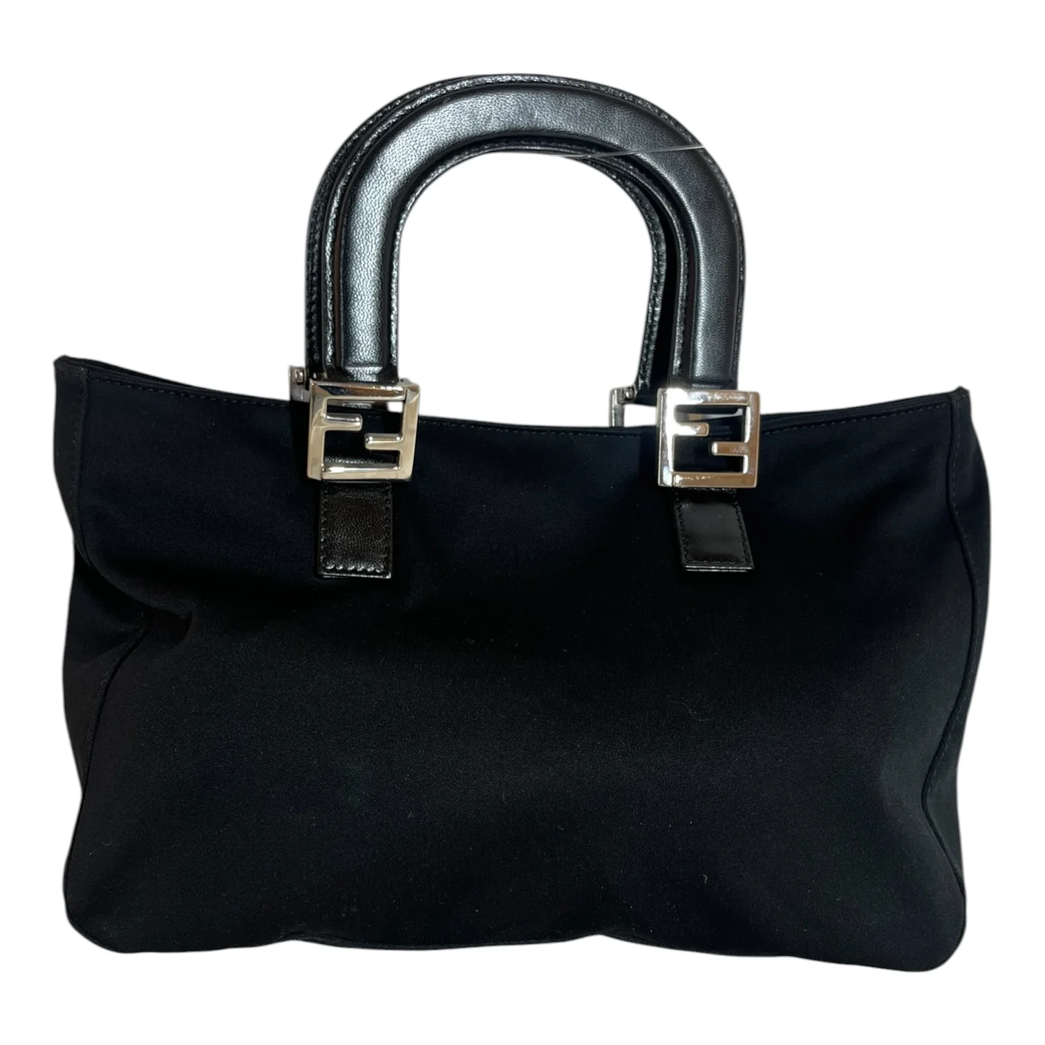 FENDI/Hand Bag/Cotton/BLK/top handle