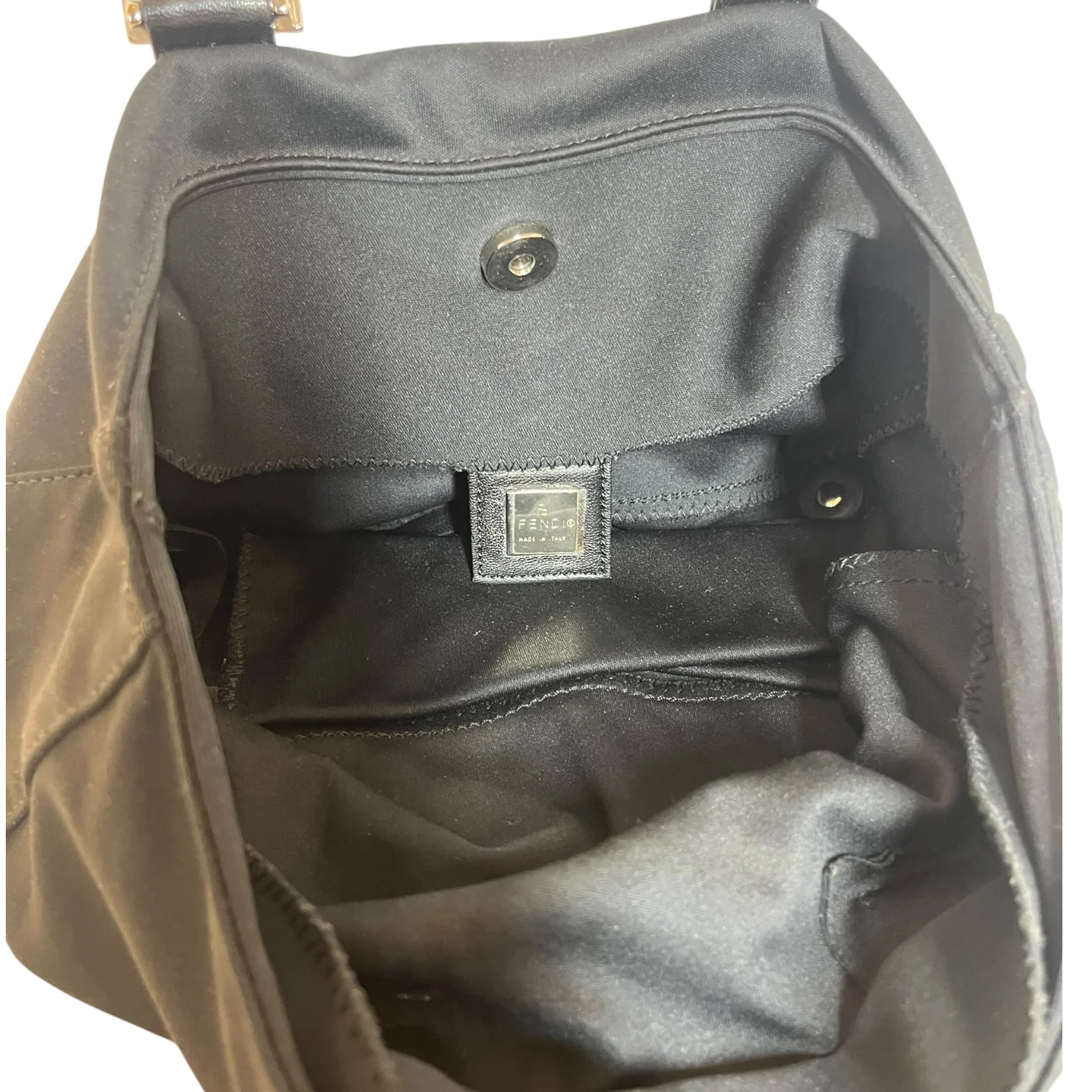 FENDI/Hand Bag/Cotton/BLK/top handle