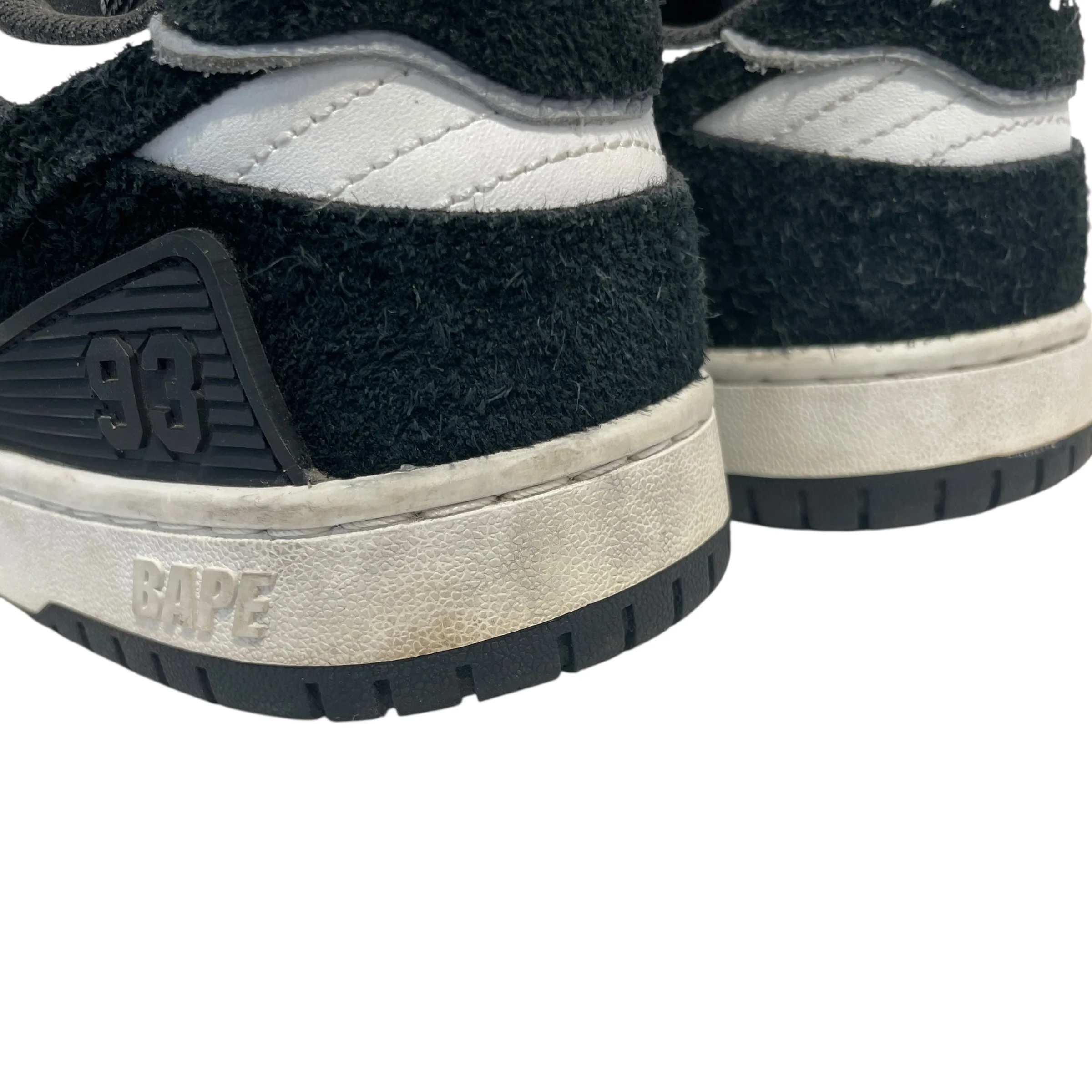 BAPE STA!/Low-Sneakers/US 8/Leather/WHT/