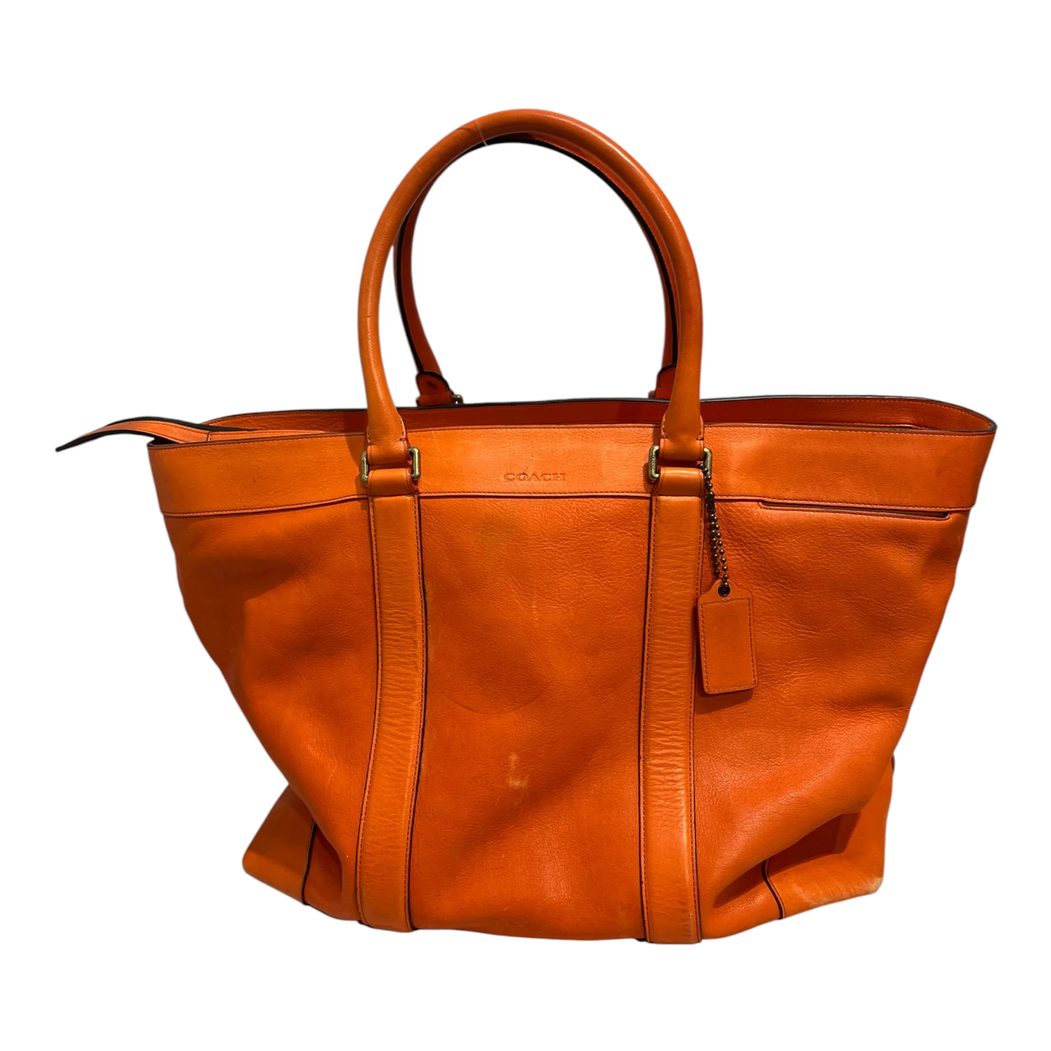 COACH/Bag/Leather/ORN/large tote gold hardware