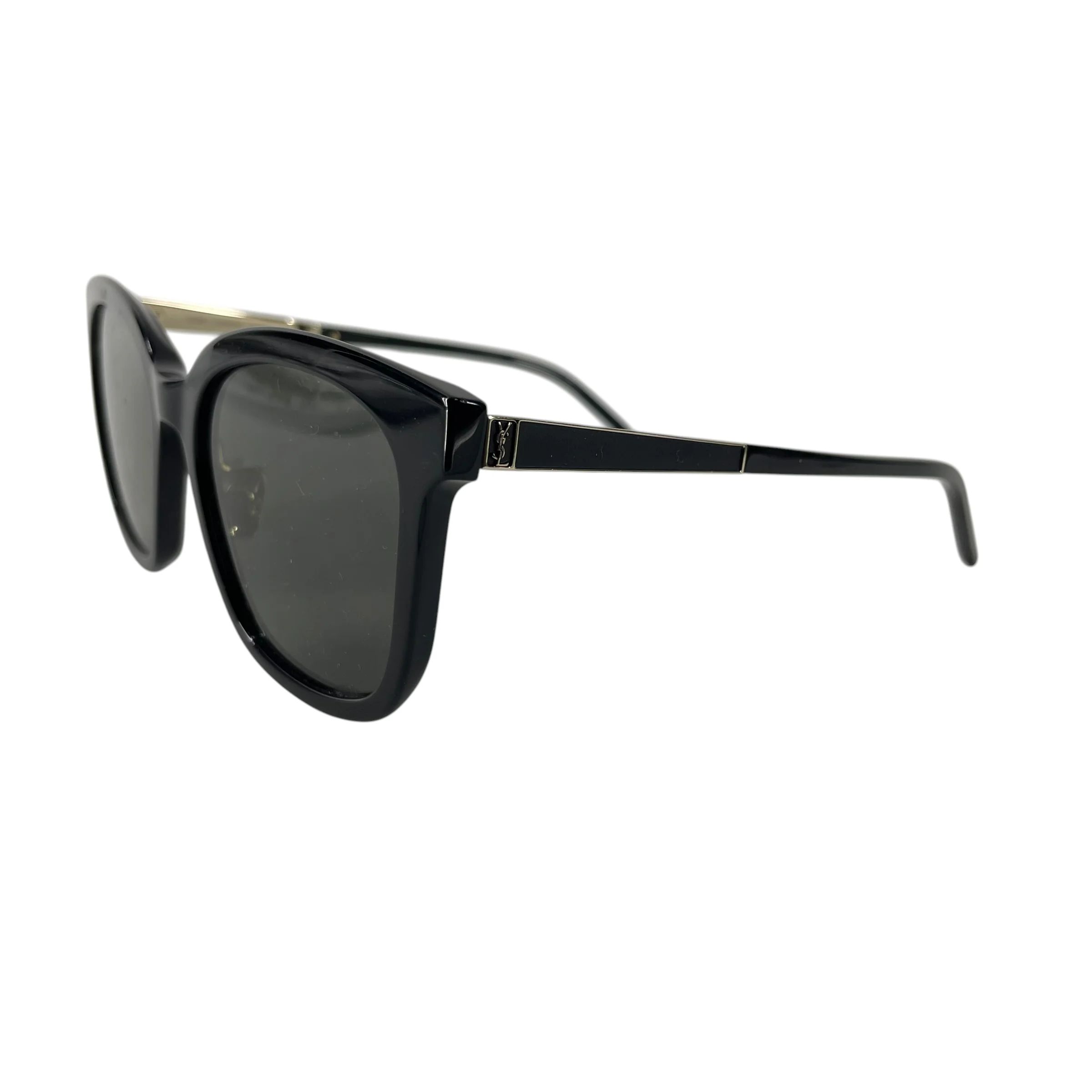 SAINT LAURENT/Sunglasses/Titanium/BLK/SLM7K GOLD INNER