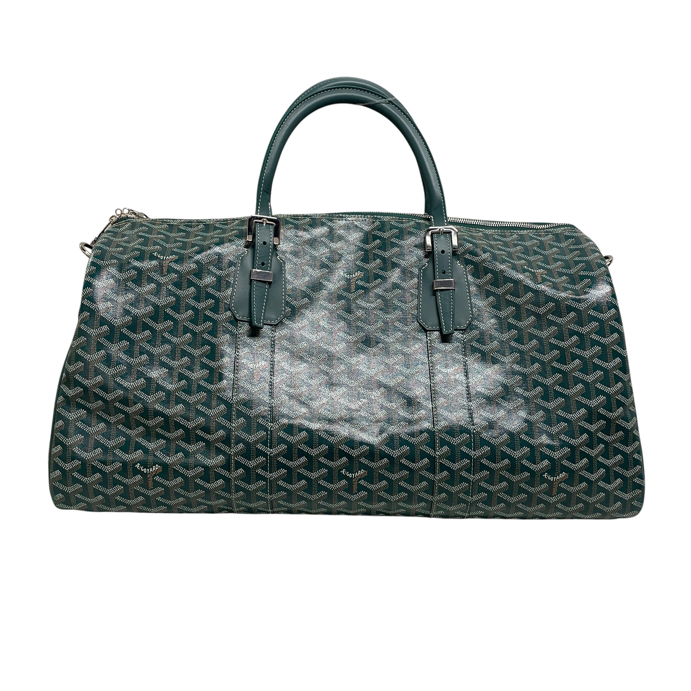 1873-goyard-bag-monogram-leather-grn-green-handle-1.jpg GOYARD/Bag/Monogram/Leather/GRN/GREEN HANDLE
