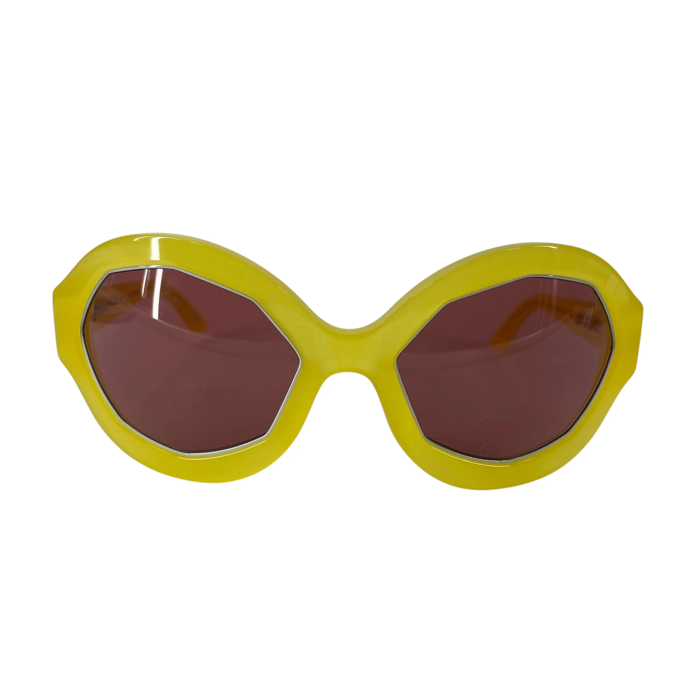 MARNI/Sunglasses/Plastic/GLD/ROUND PINK LENS