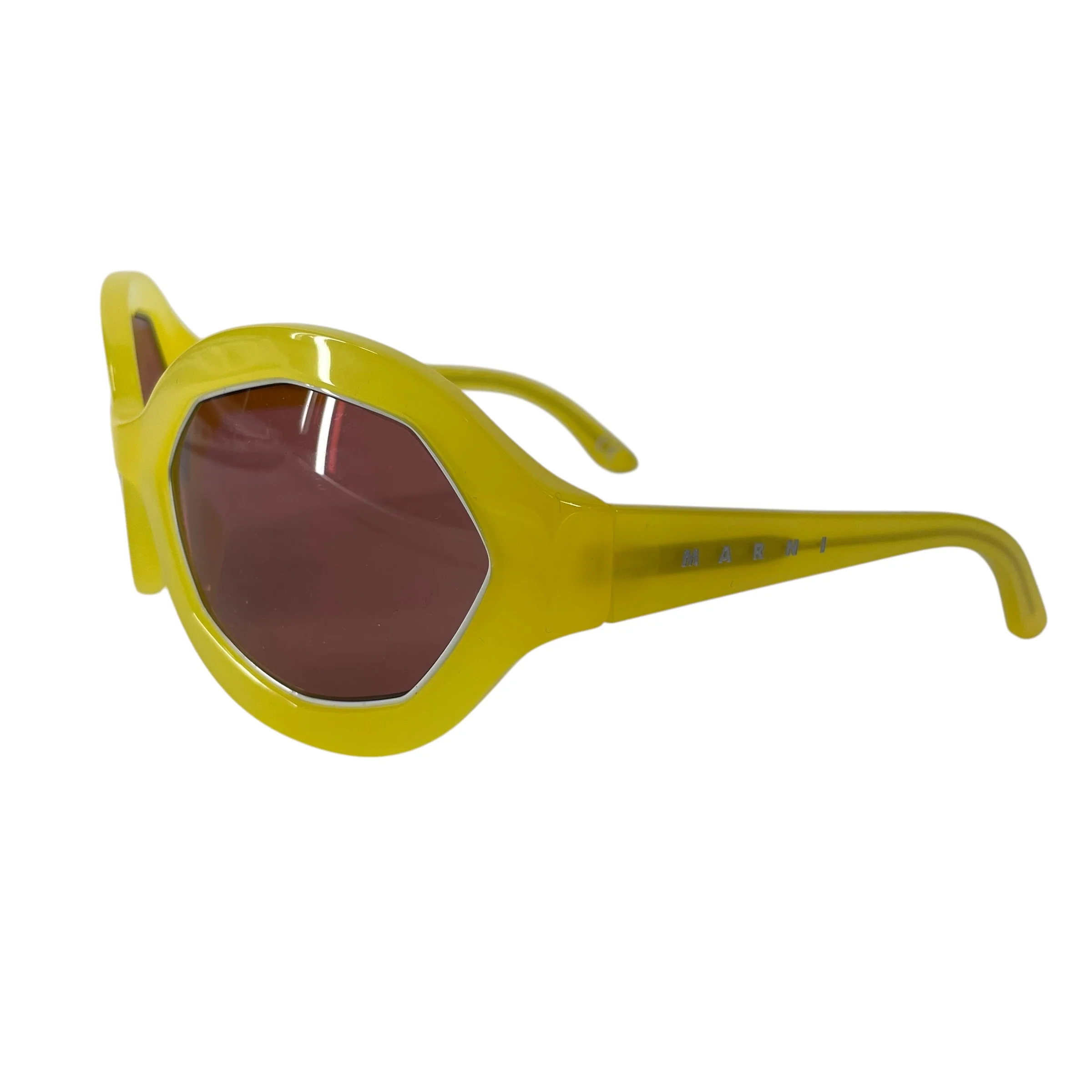 MARNI/Sunglasses/Plastic/GLD/ROUND PINK LENS