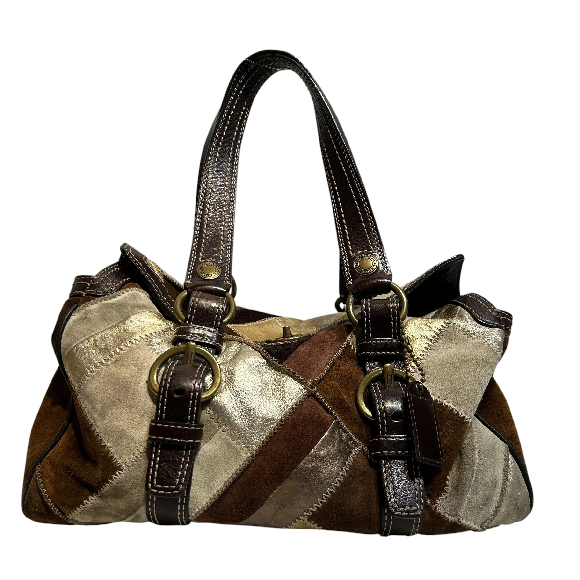 COACH/Hand Bag/Leather/CML/PATCHWORK 10978