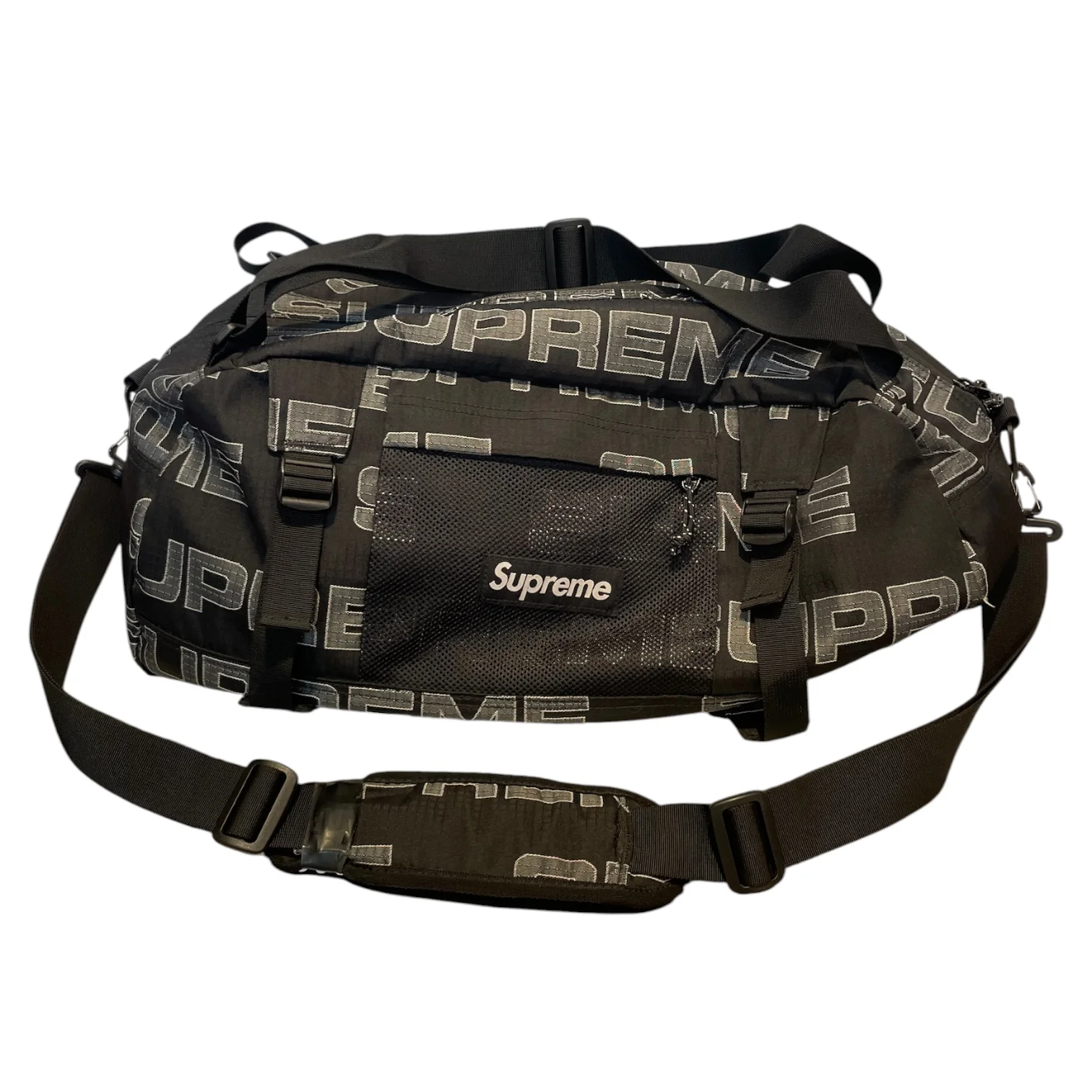Supreme/Bag/Cotton/BLK/duffle bag/ mono
