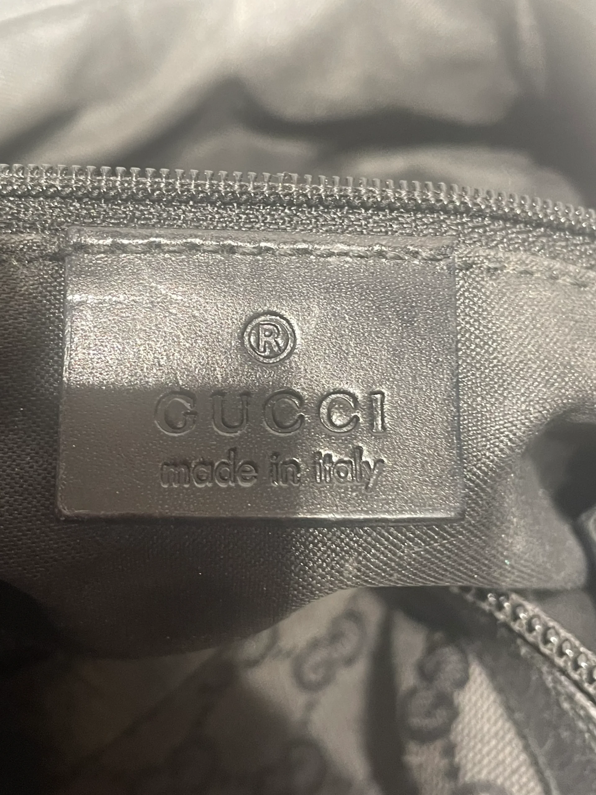 GUCCI/Hand Bag/Monogram/BLK/Bamboo Handle Monogram Hobo