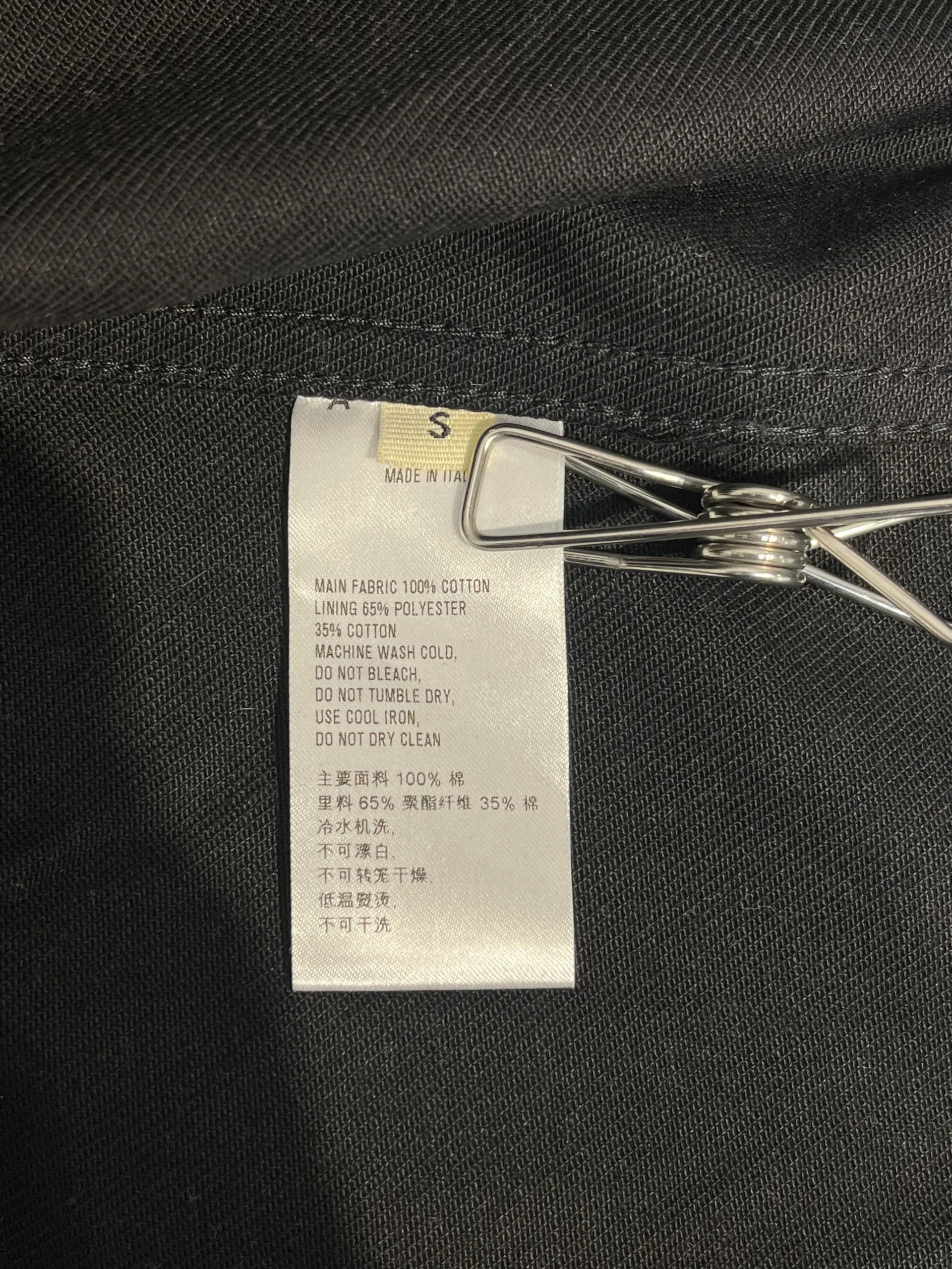 1017 ALYX 9SM(ALYX)/Denim Jkt/S/Cotton/BLK/KEY RING DENIM JKT