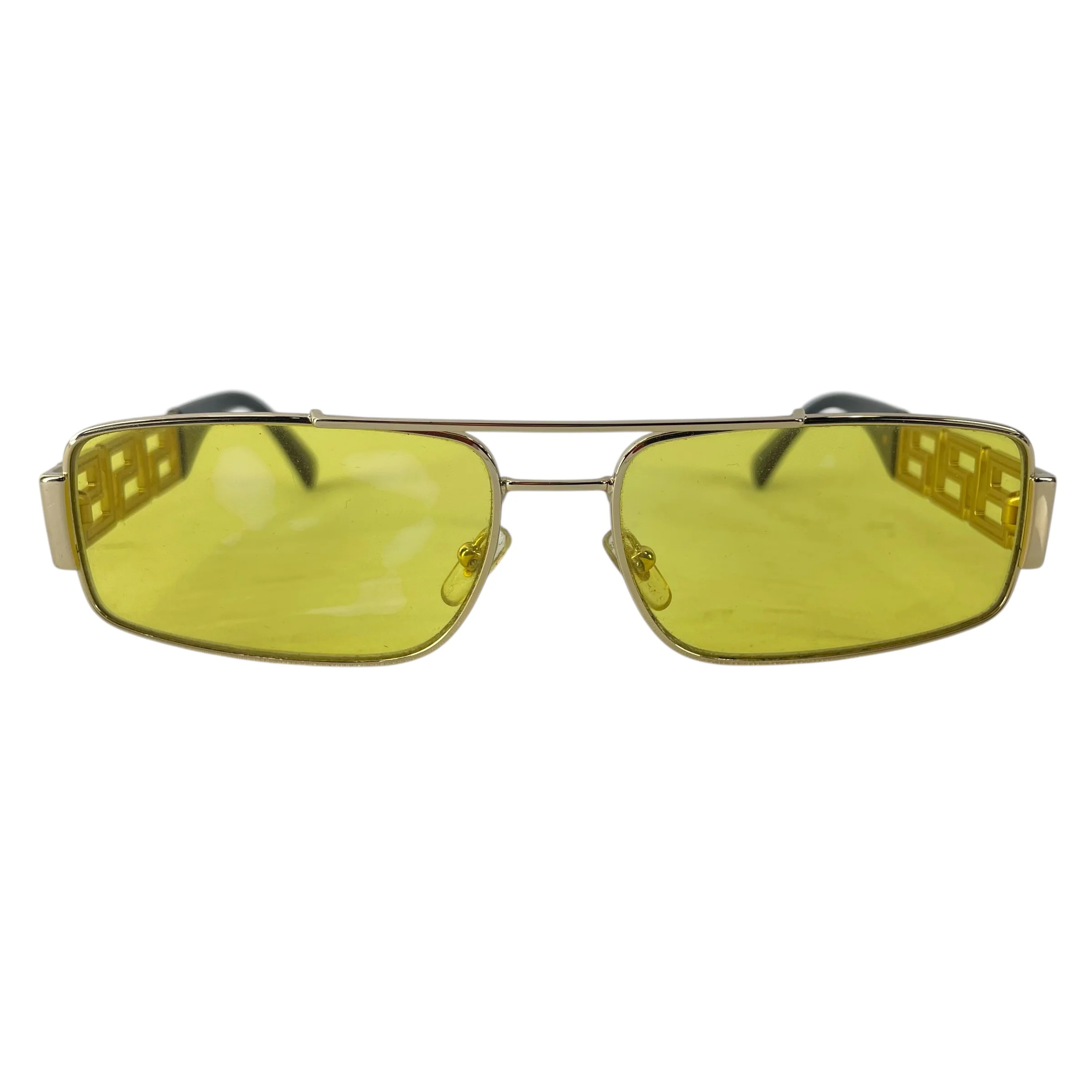 VERSACE/Sunglasses/Plastic/GLD/yellow tint/ logo on arms