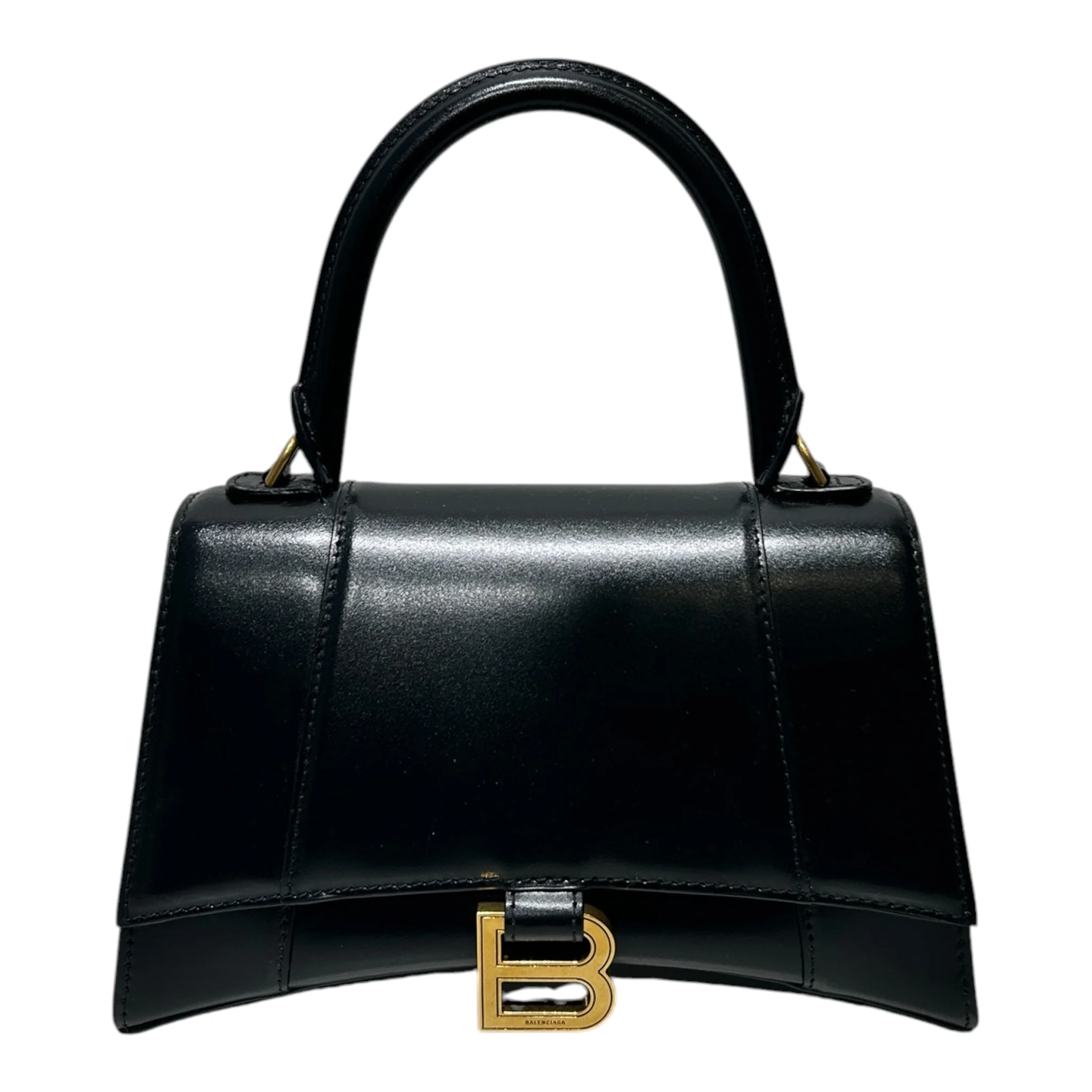 BALENCIAGA/Hand Bag/Leather/BLK/hourglass