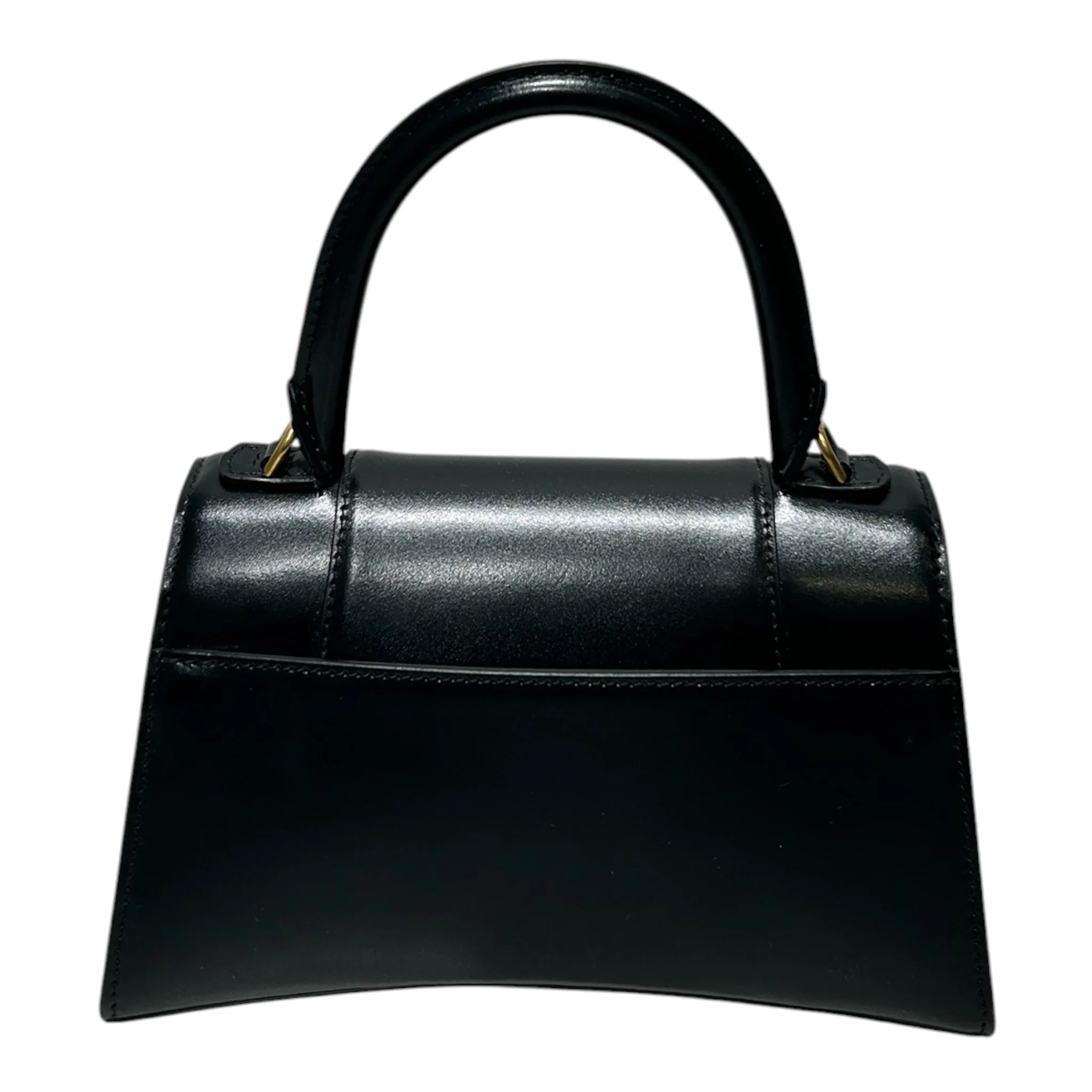 BALENCIAGA/Hand Bag/Leather/BLK/hourglass