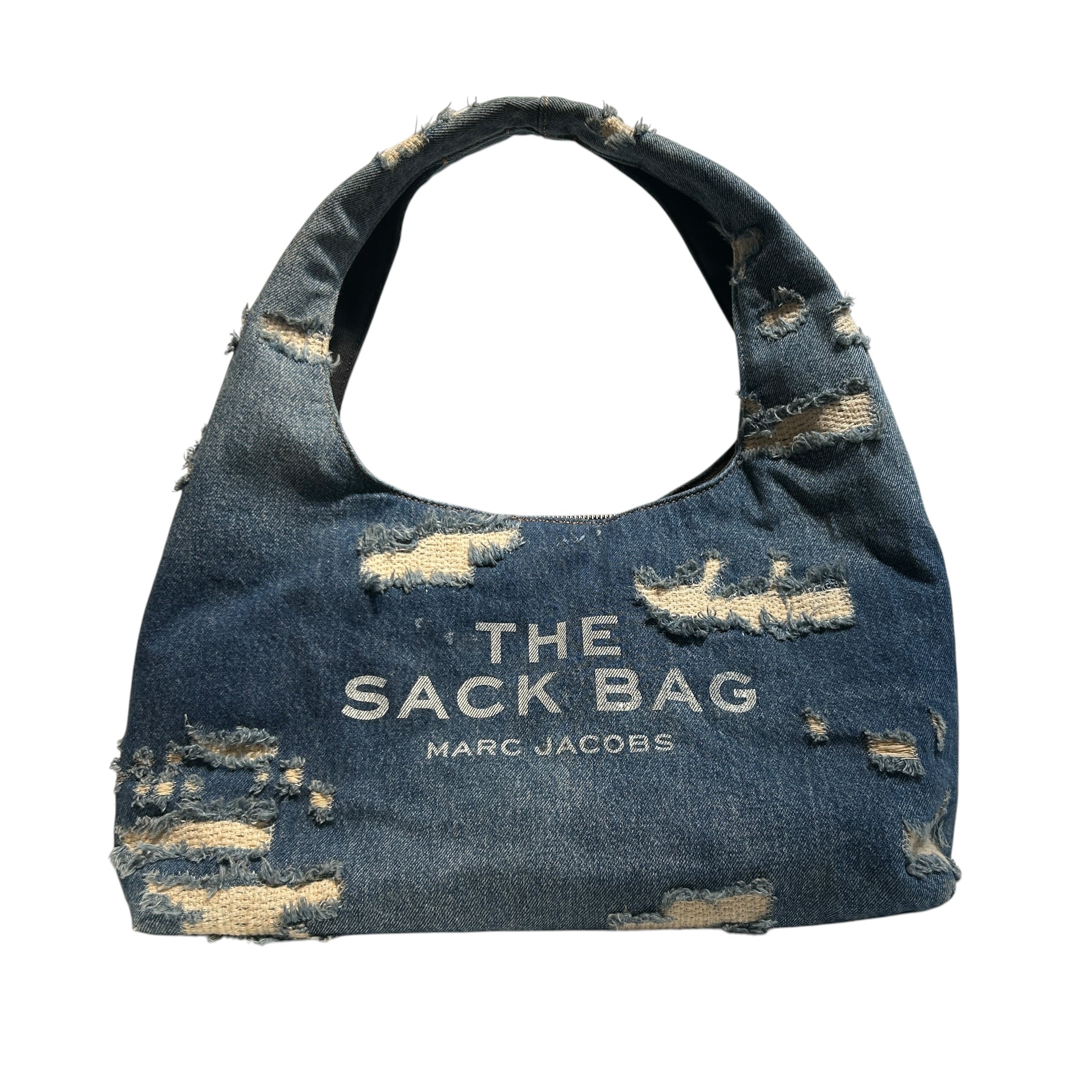MARC JACOBS/Tote Bag/Denim/IDG/Denim Distressed The Sack Bag