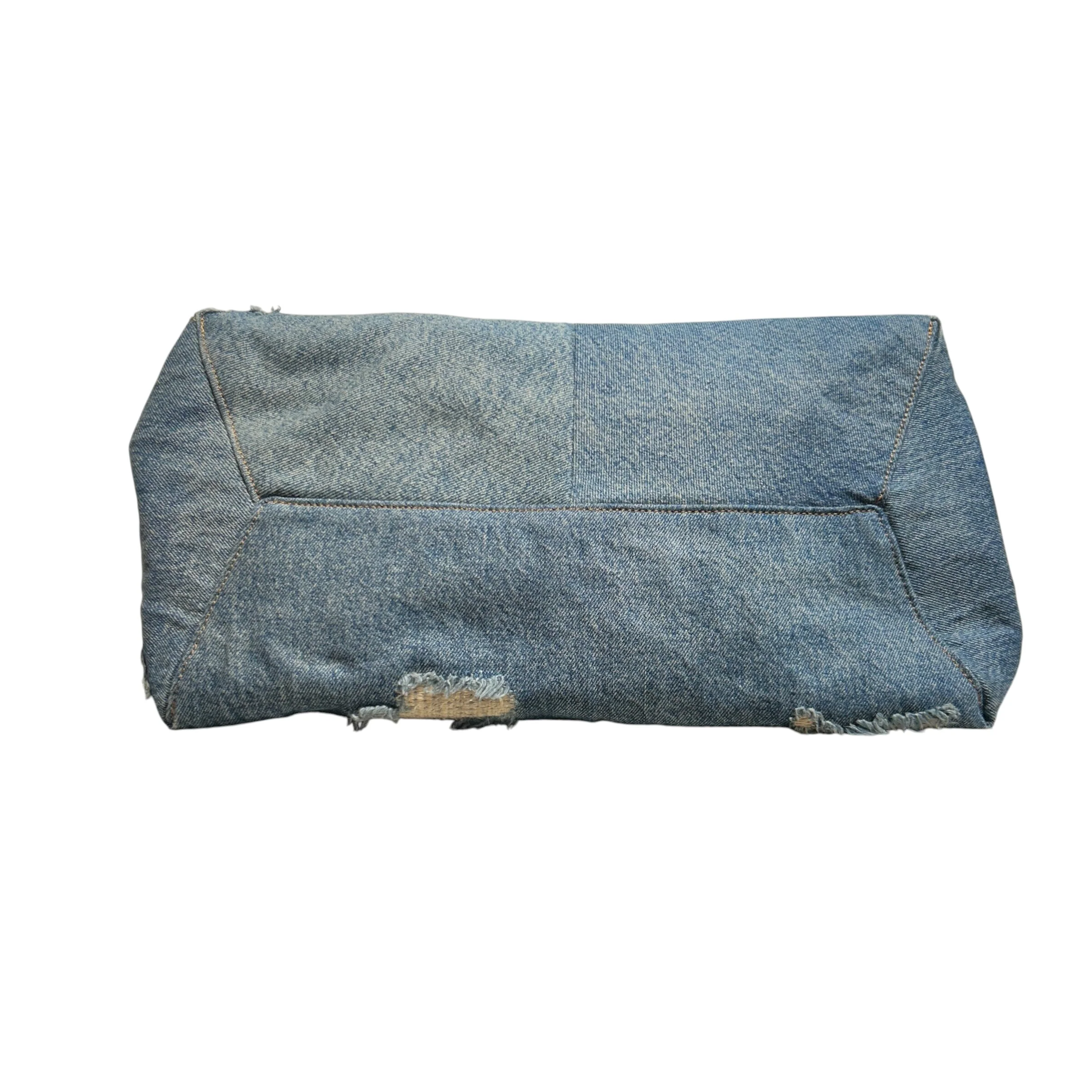 MARC JACOBS/Tote Bag/Denim/IDG/Denim Distressed The Sack Bag