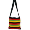 STUSSY/Bag/Stripe/Cotton/RED/KNIT TOTE BAG
